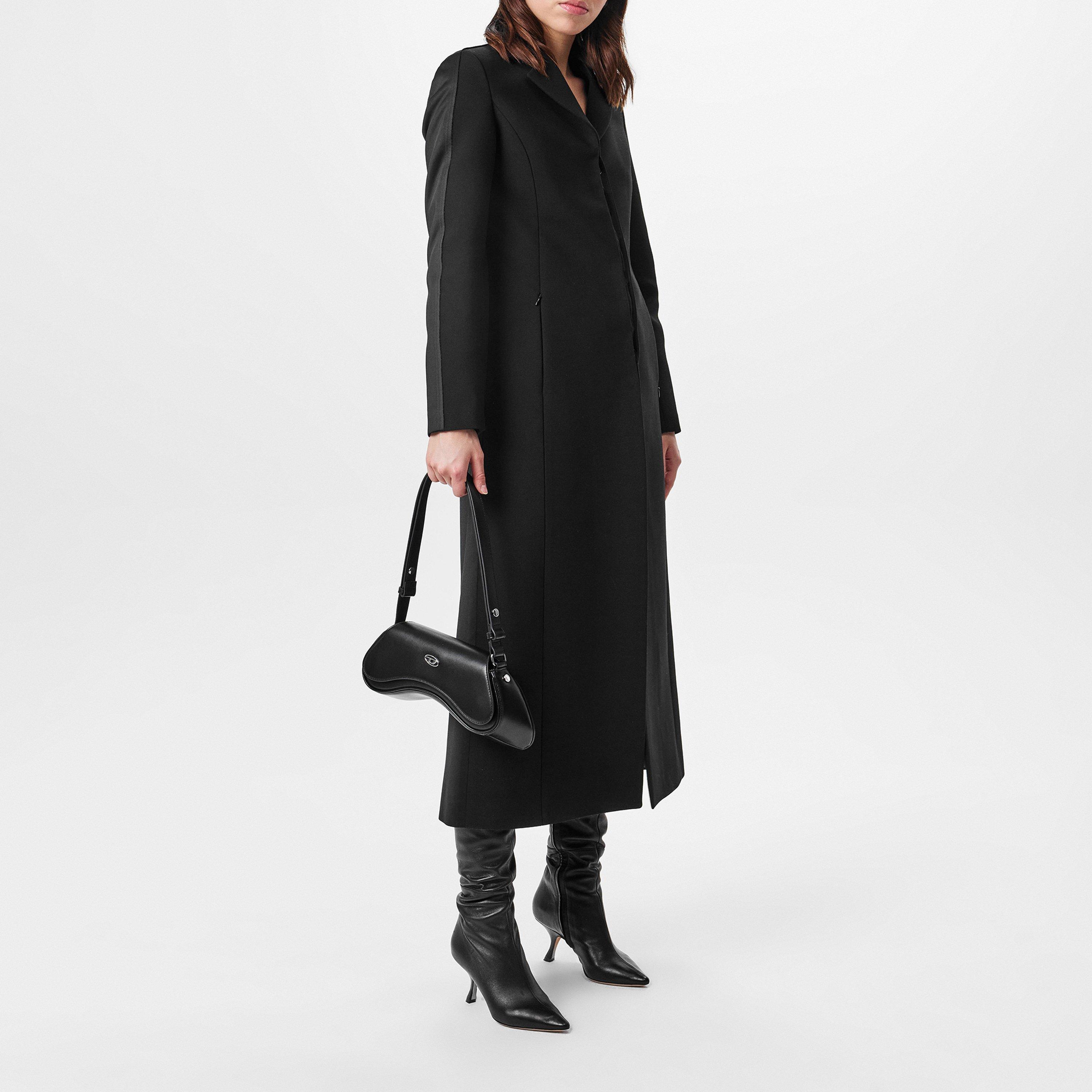 Black Black - Diesel - Women's  Structured Tailored Overcoat - 6