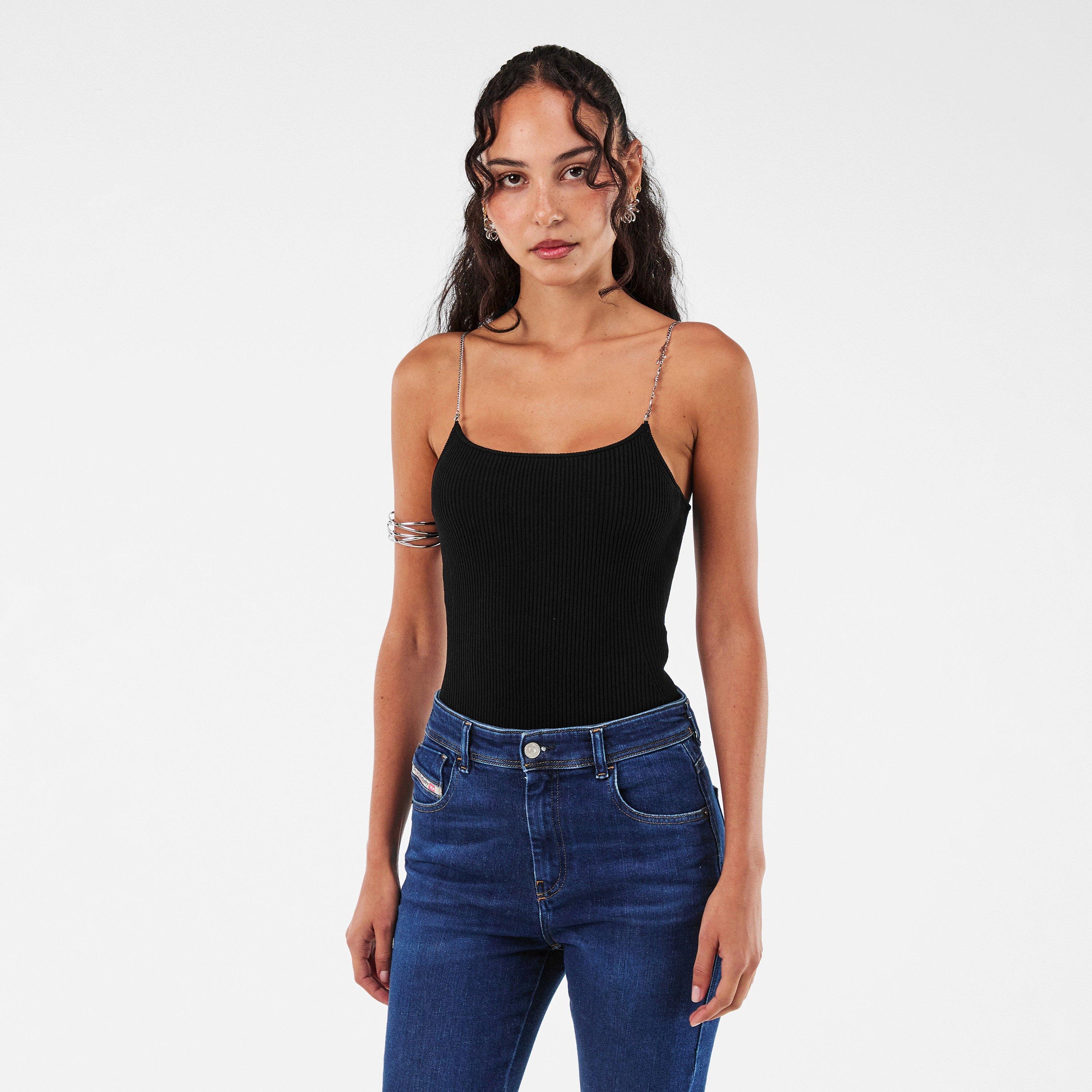 Black Black - Diesel - Women's Virgee Lined Hoodie - 3