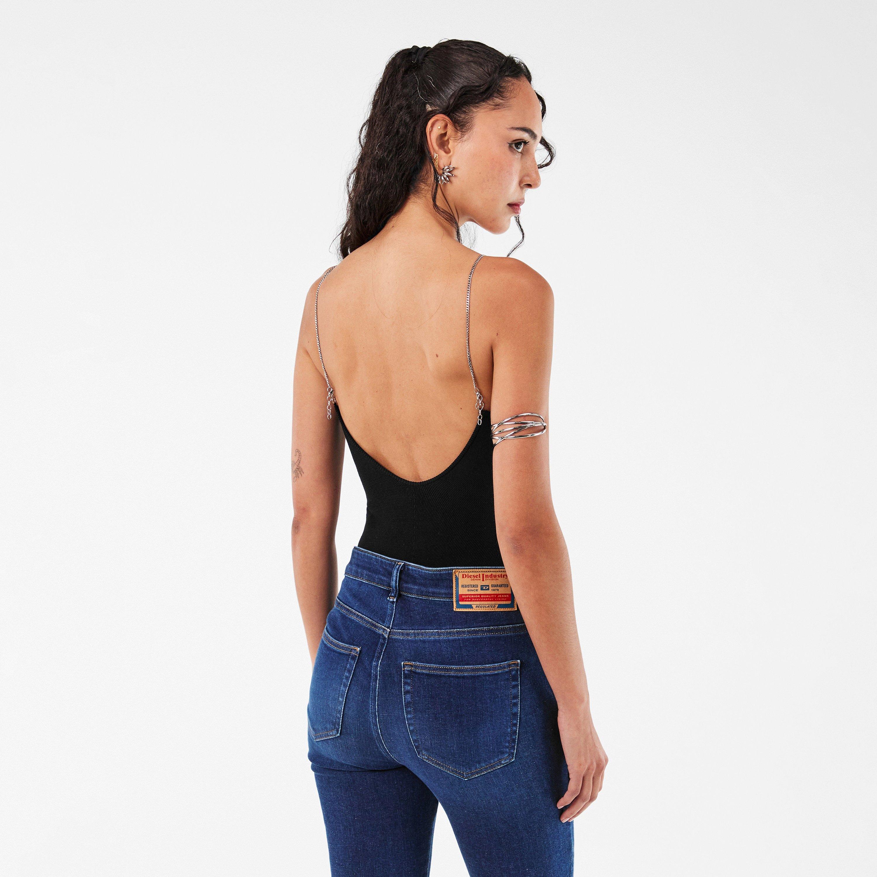 Black Black - Diesel - Women's Virgee Lined Hoodie - 4