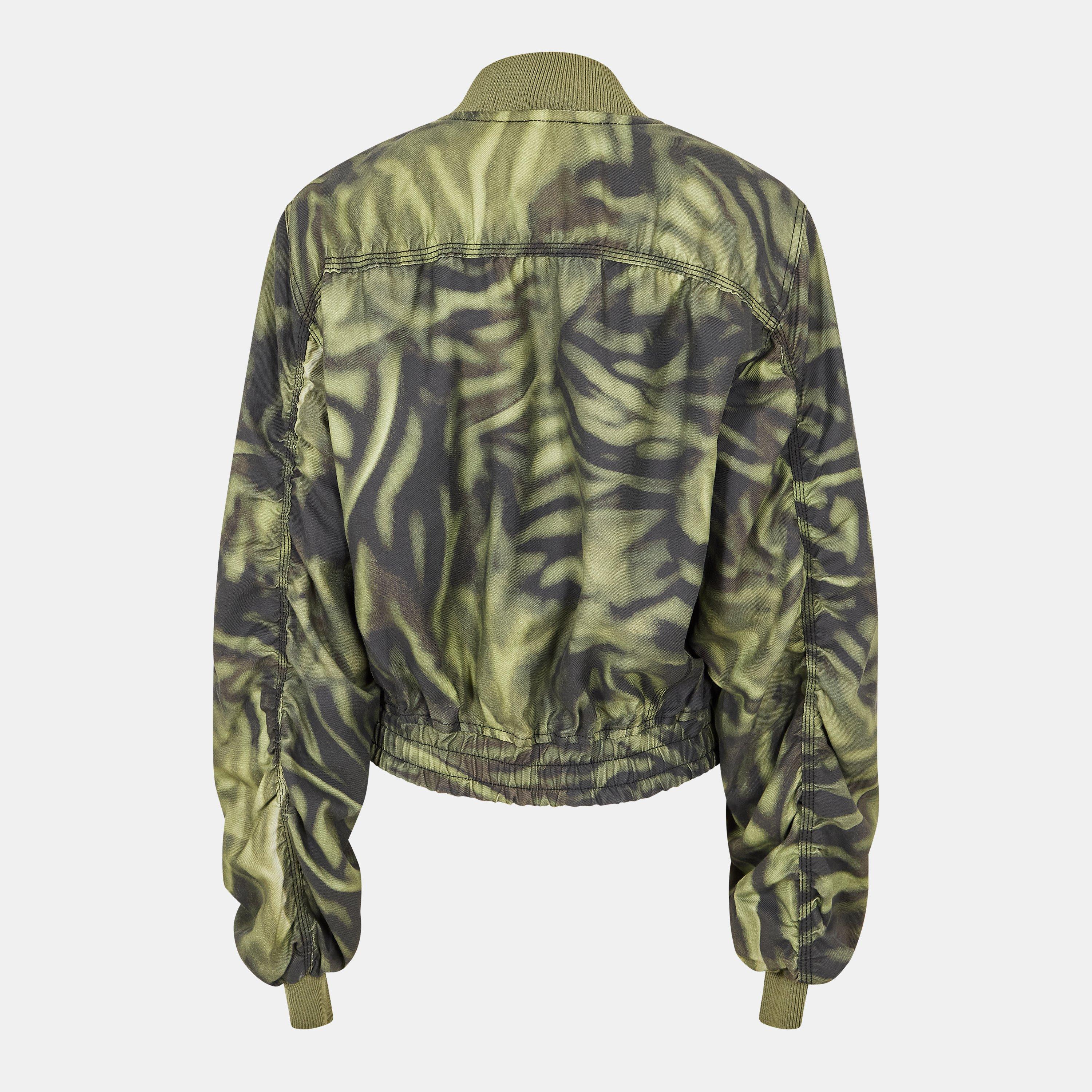 Multicolor - Diesel - Women's Khlow Ribbed Trim Bomber Jacket - 2