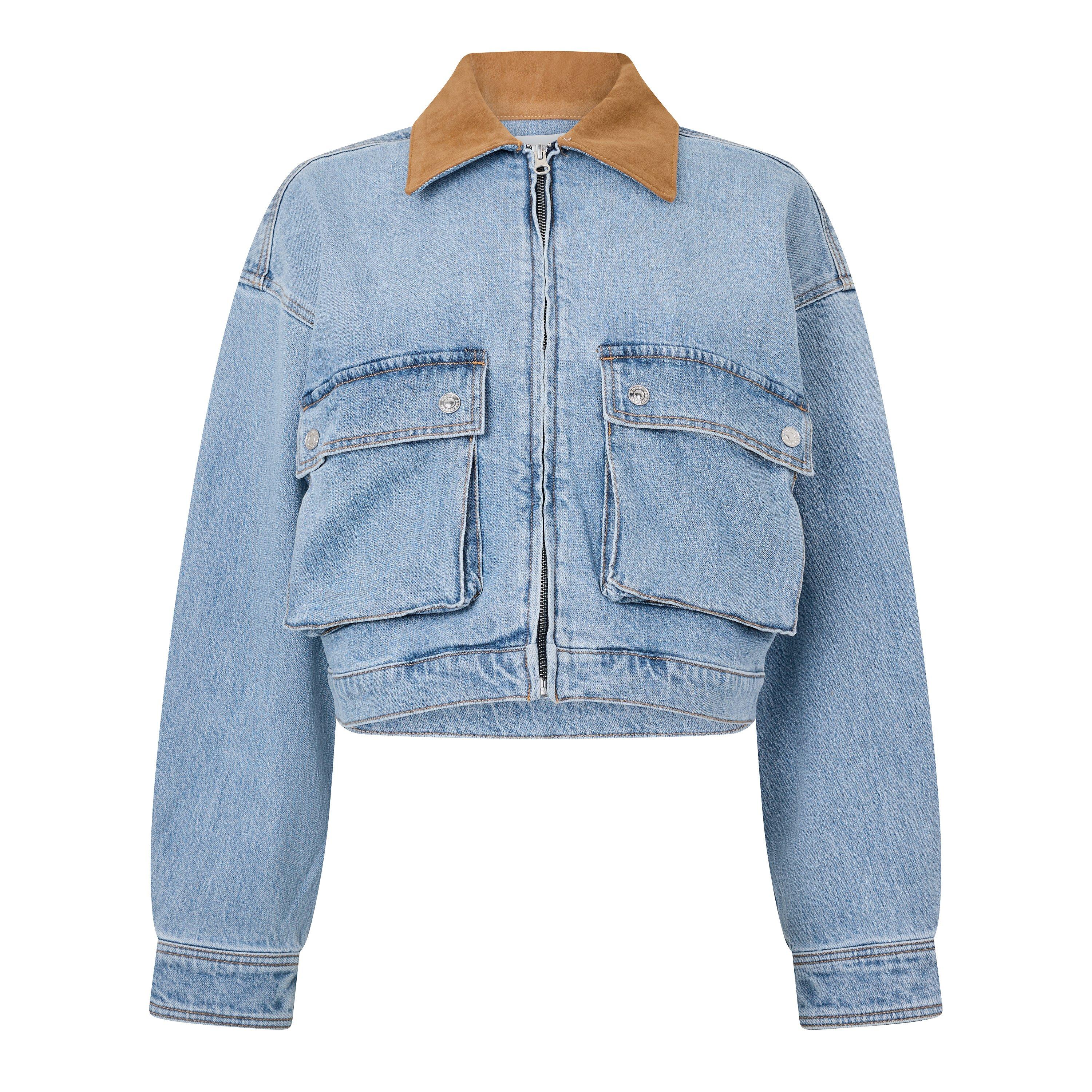 INDIGO 1320 - Good American - Good Denim Crop Jkt Ld64 - 1