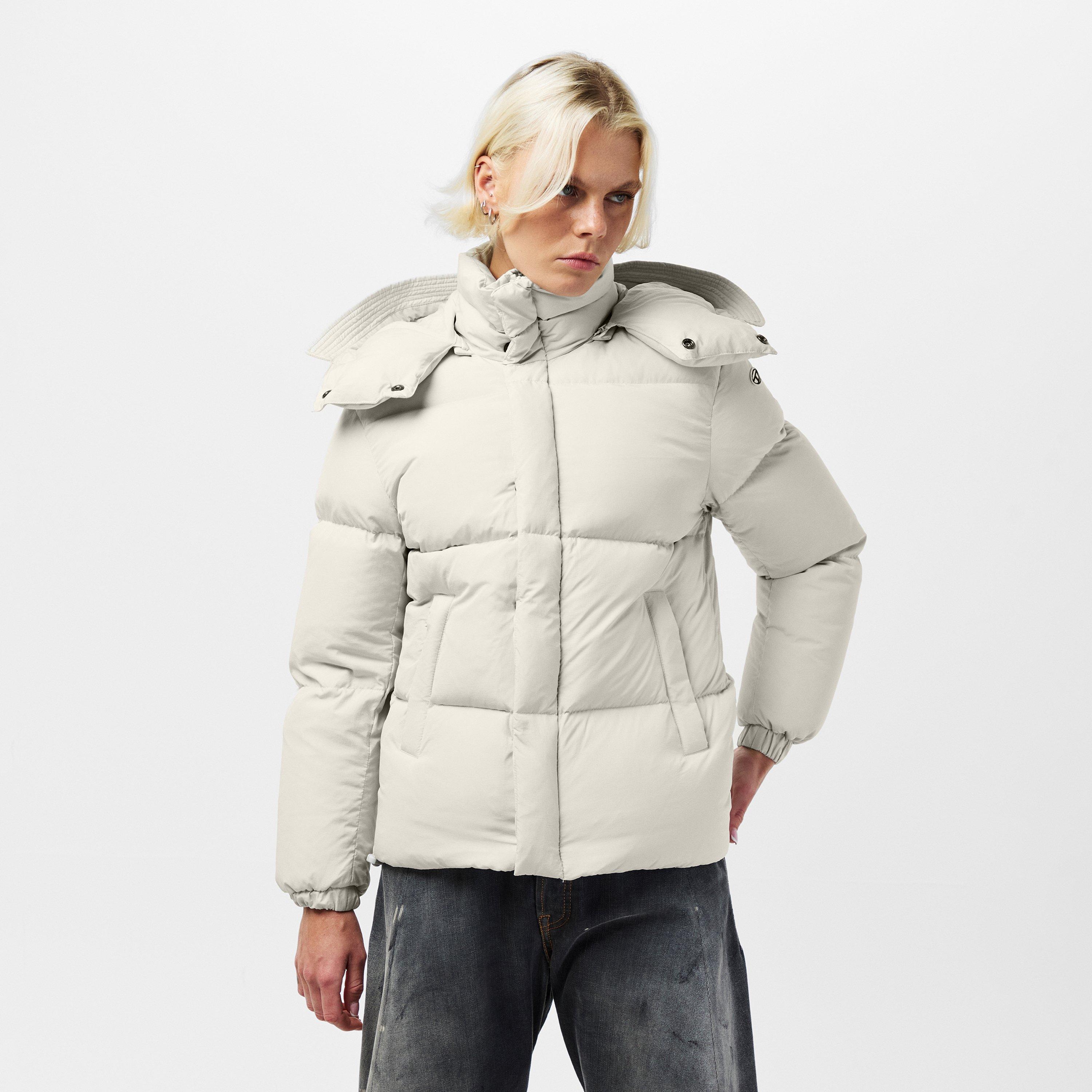 Dawn Blue - Diesel - Women's Toggle Closure Hooded Duffle Coat - 3