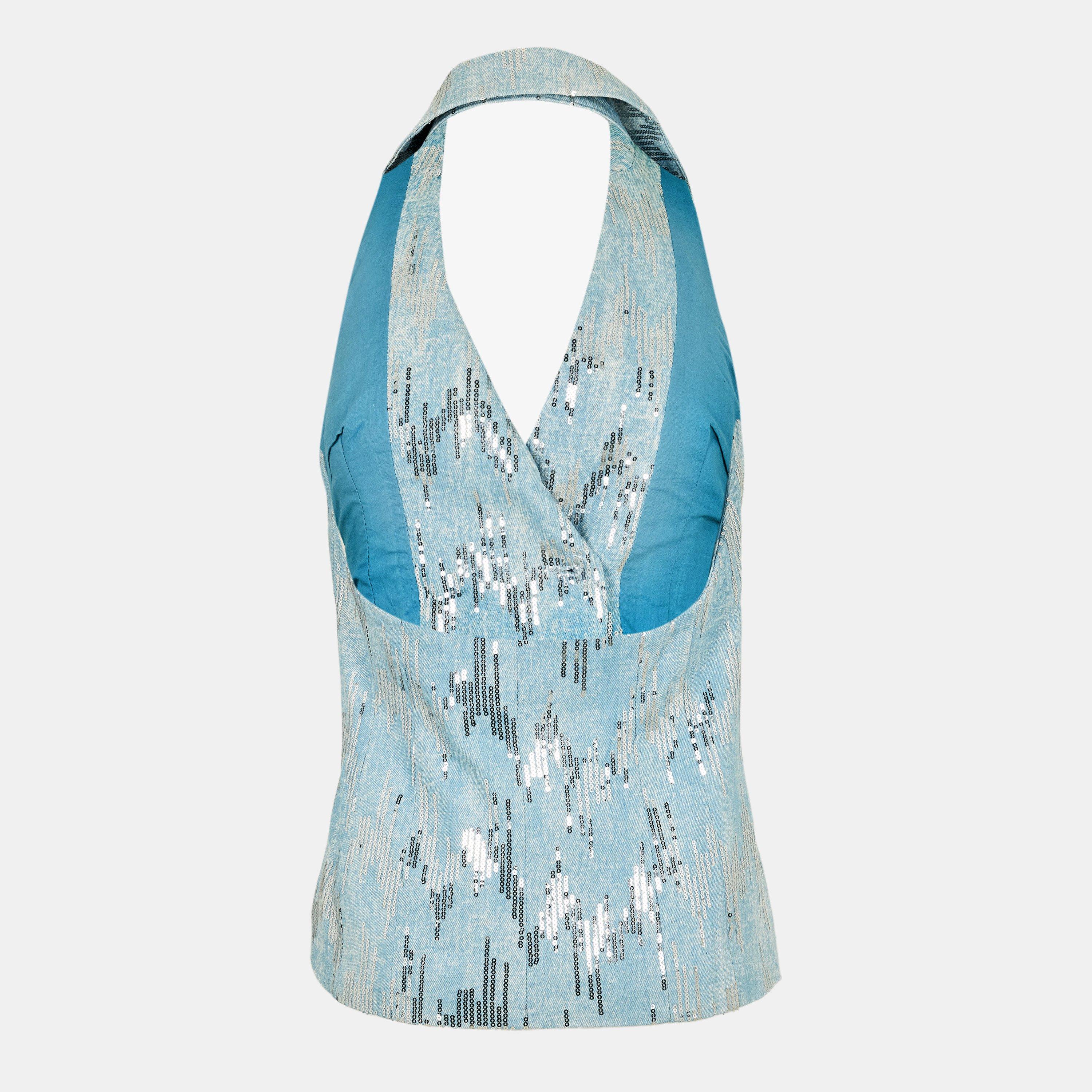 Blue - AmyLynn - Embellished Waistcoat - 2