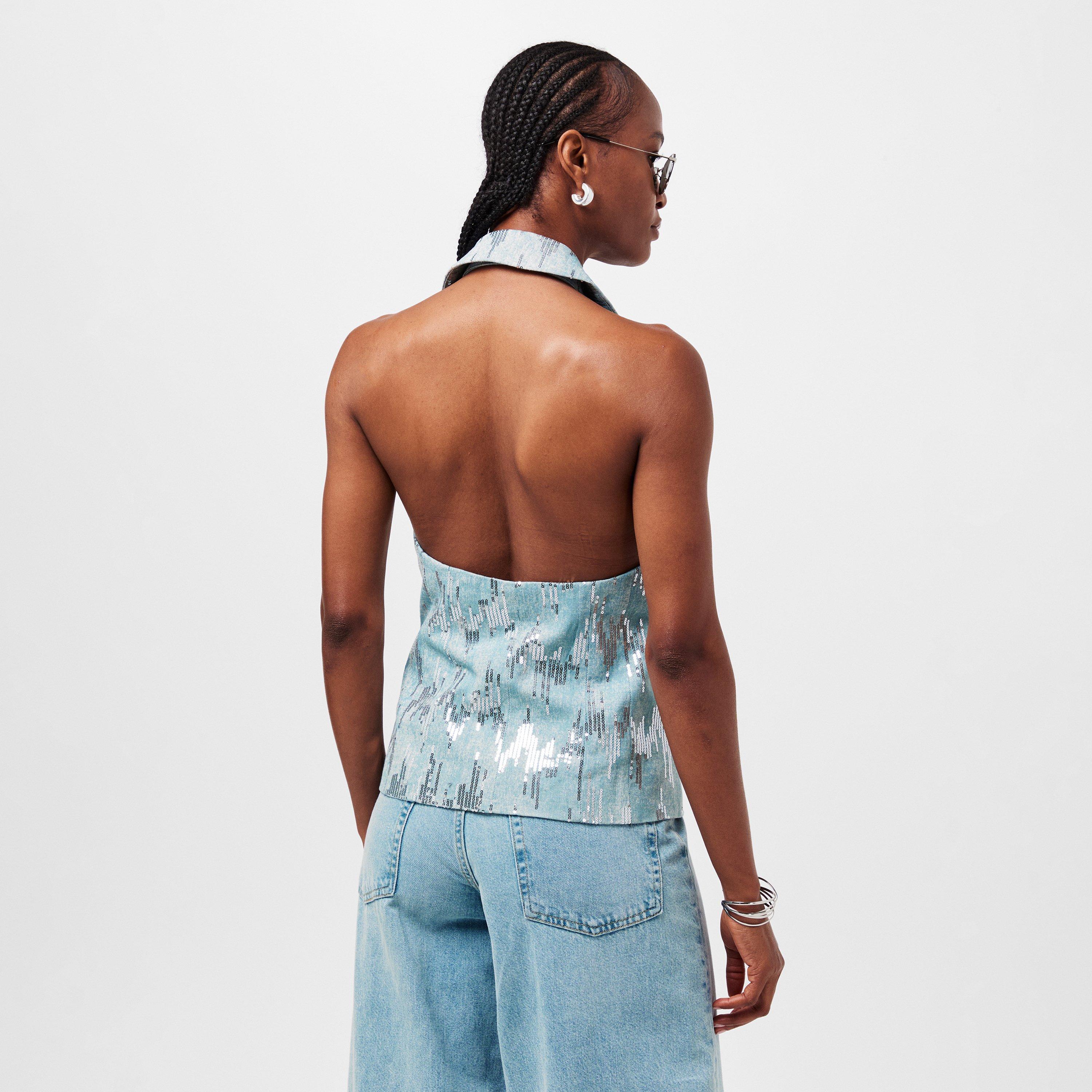 Blue - AmyLynn - Embellished Waistcoat - 4