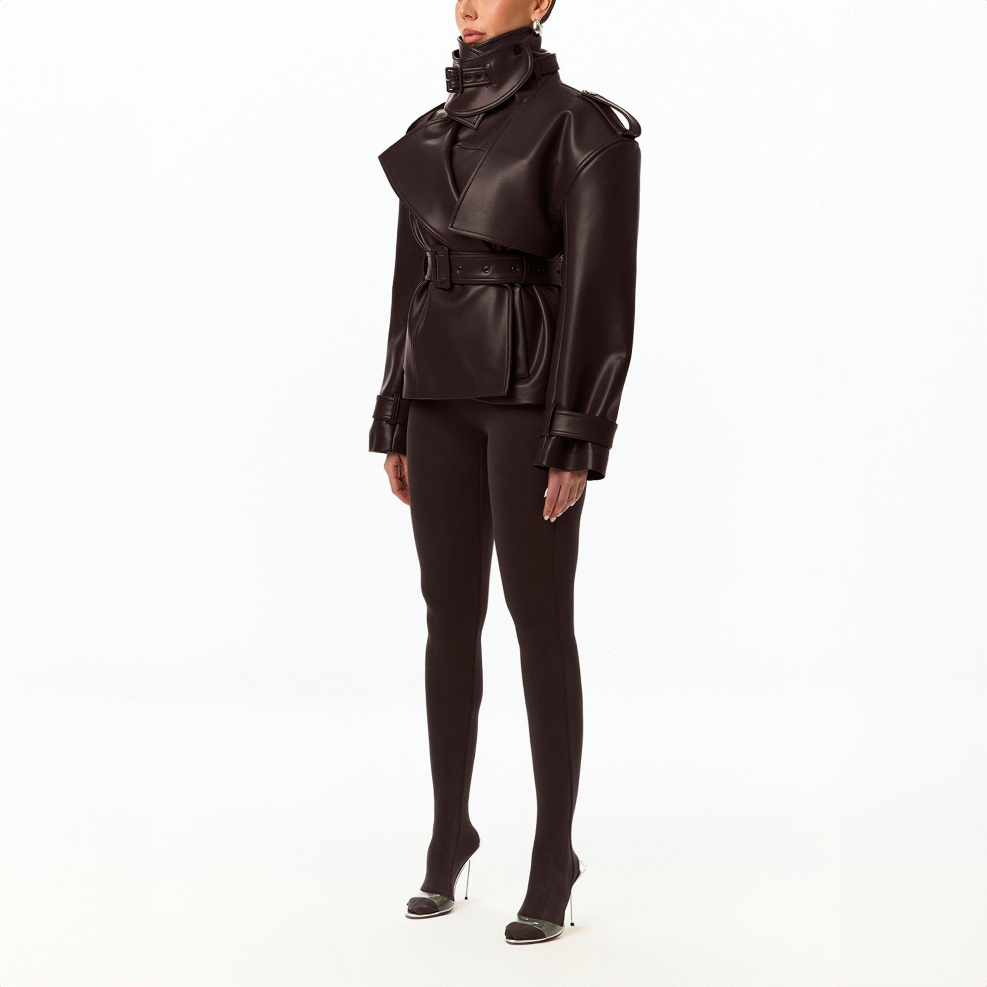 Chocolate - Naked Wardrobe - Naked W Faux Leather Ld64 - 2