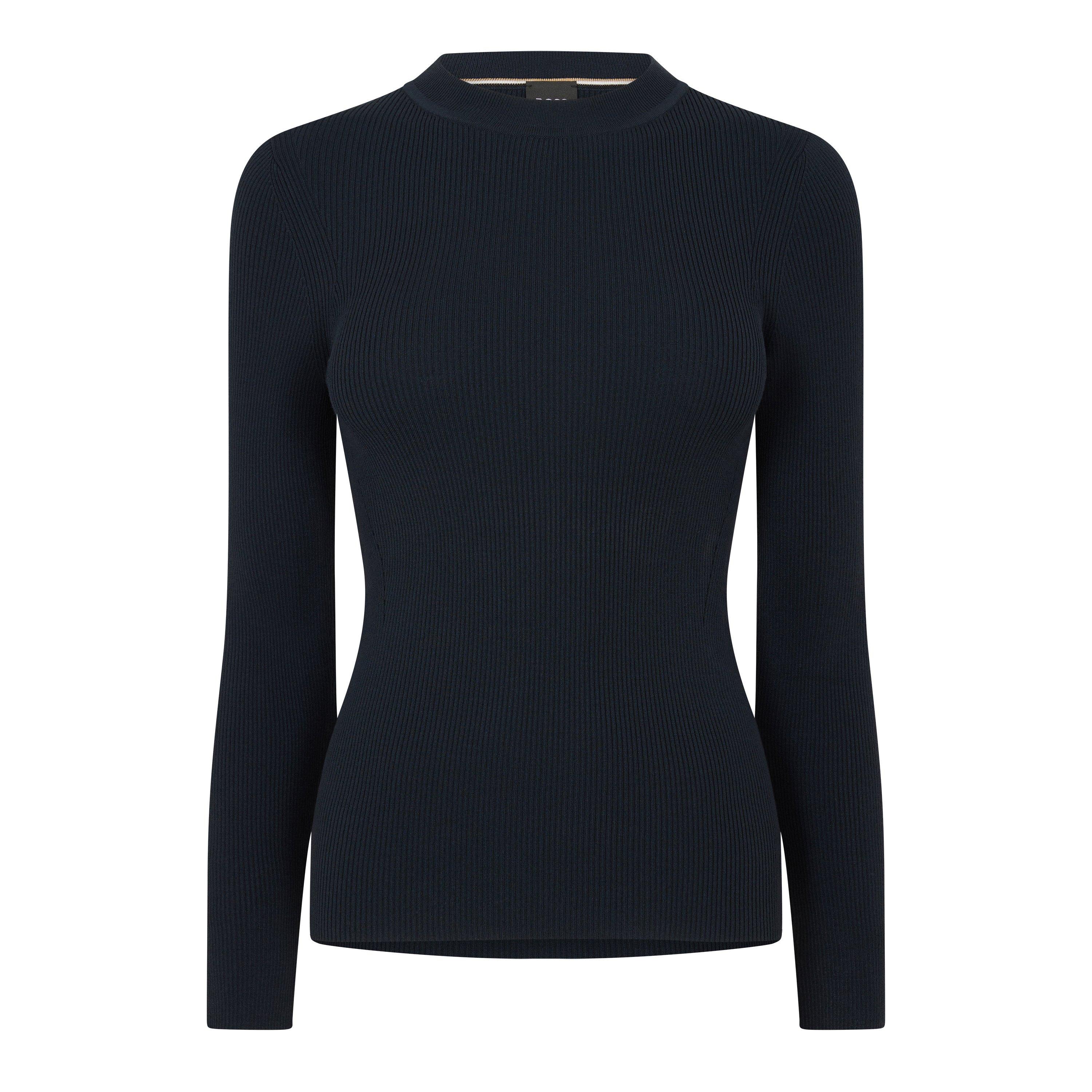 Boss Women's Febisan Knitted Tops - Open Blue - 8 (S)