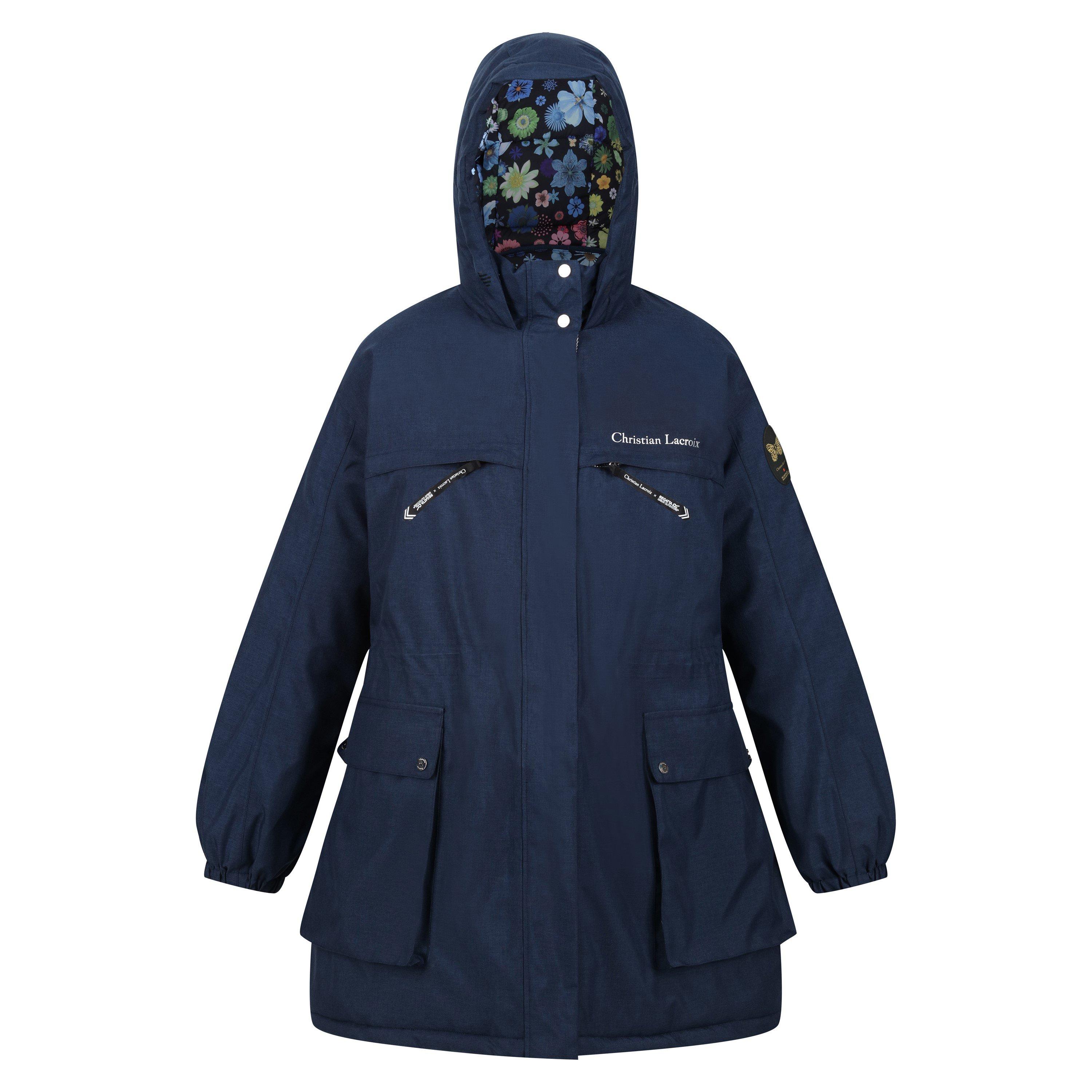 Regatta Women's Cailar Padded Waterproof Jacket - Navy Marl - 16 (XL)