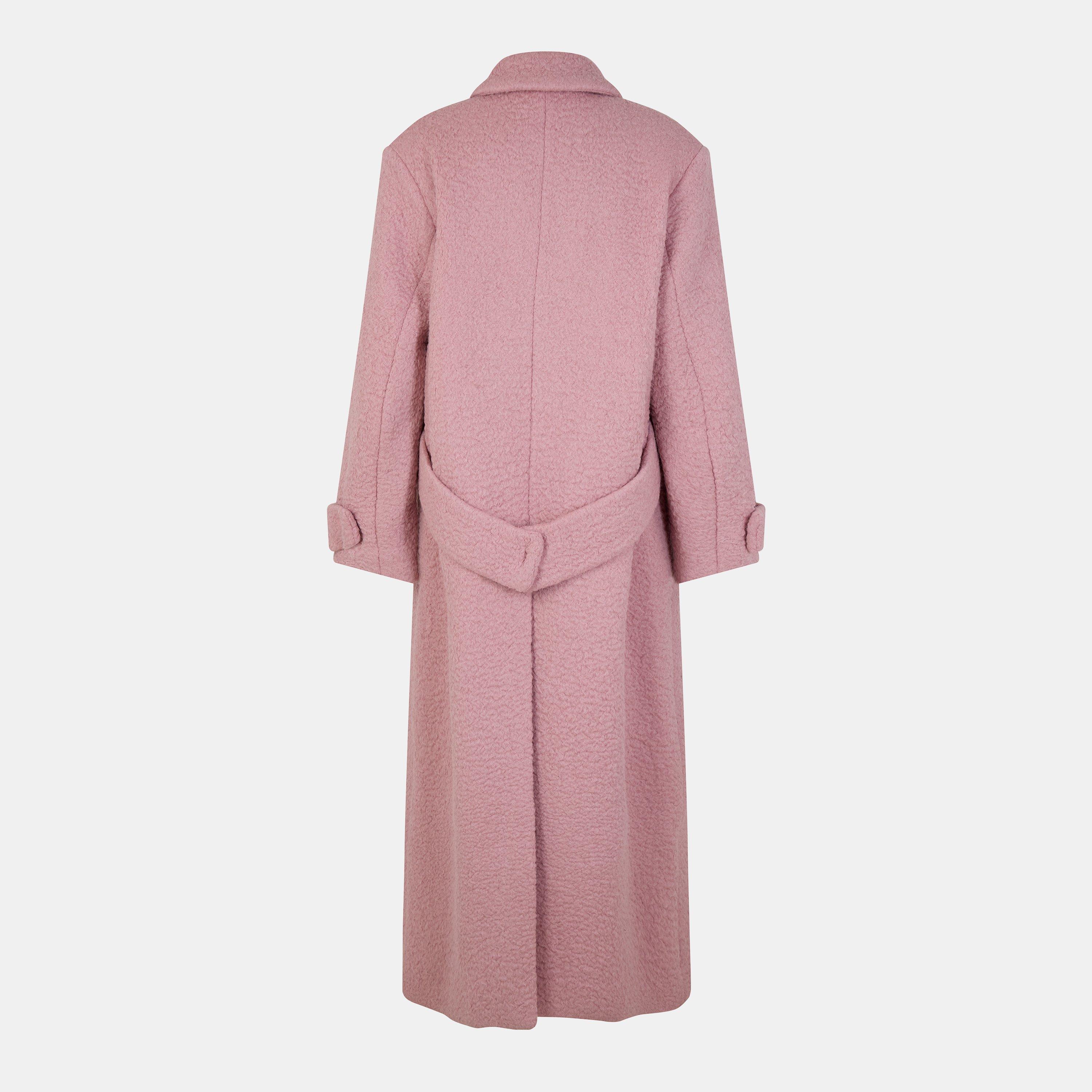 Light/Pink - Boss - Captina Tailored Structured Overcoat - 2