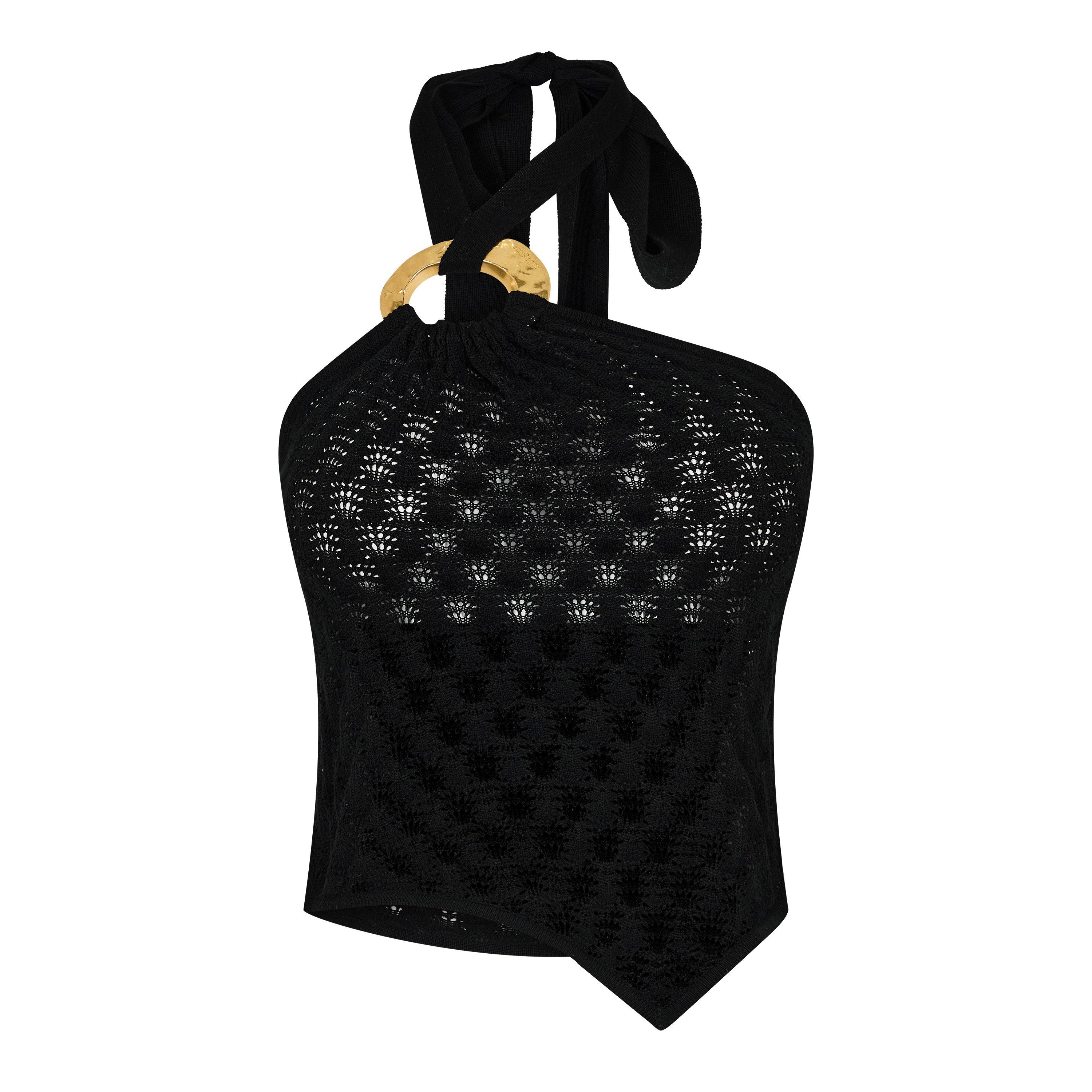 Black - Cult Gaia - Women's Jamie Knitted Top - 5