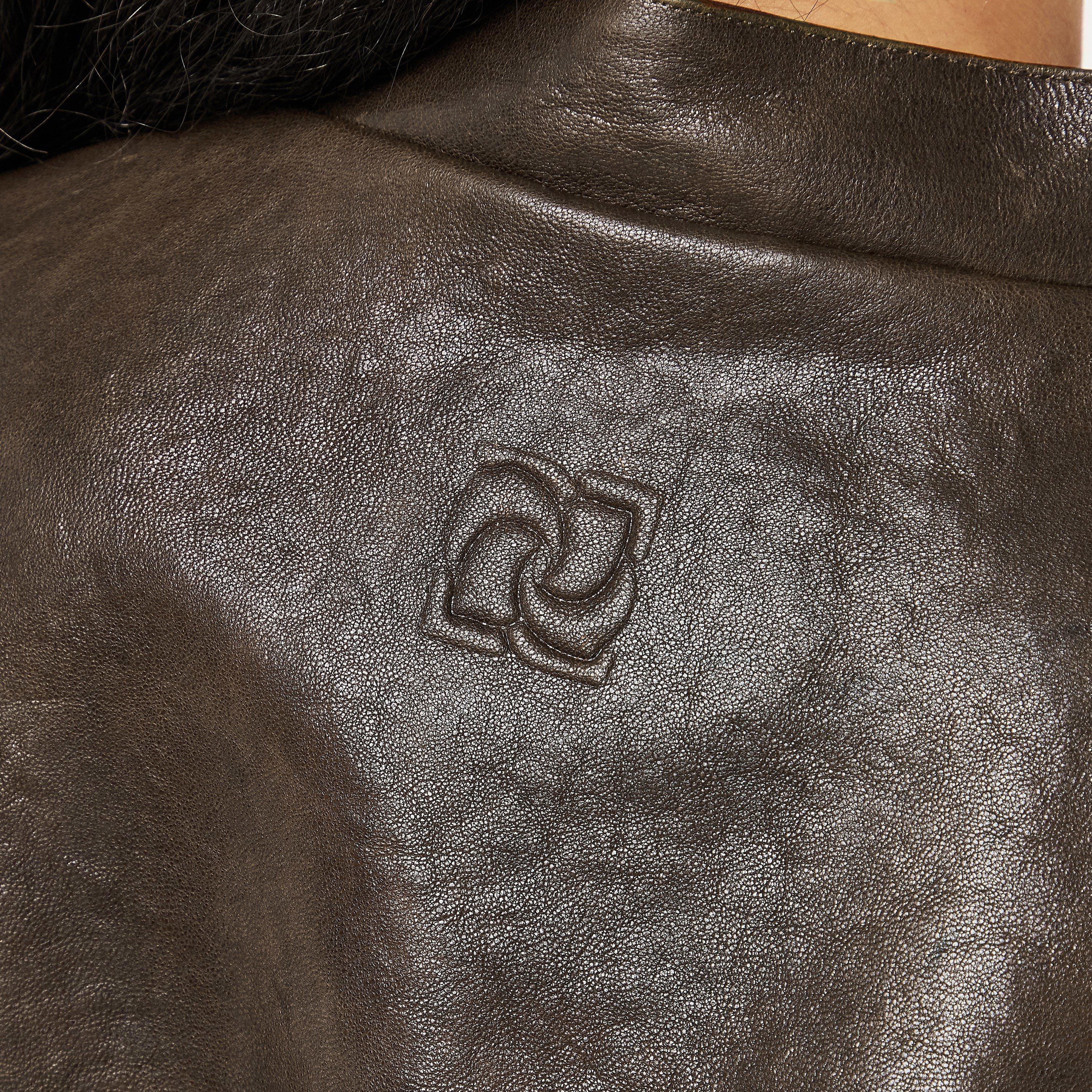 Brown - Magda Butrym - Women's  Tailored Leather Jacket - 5