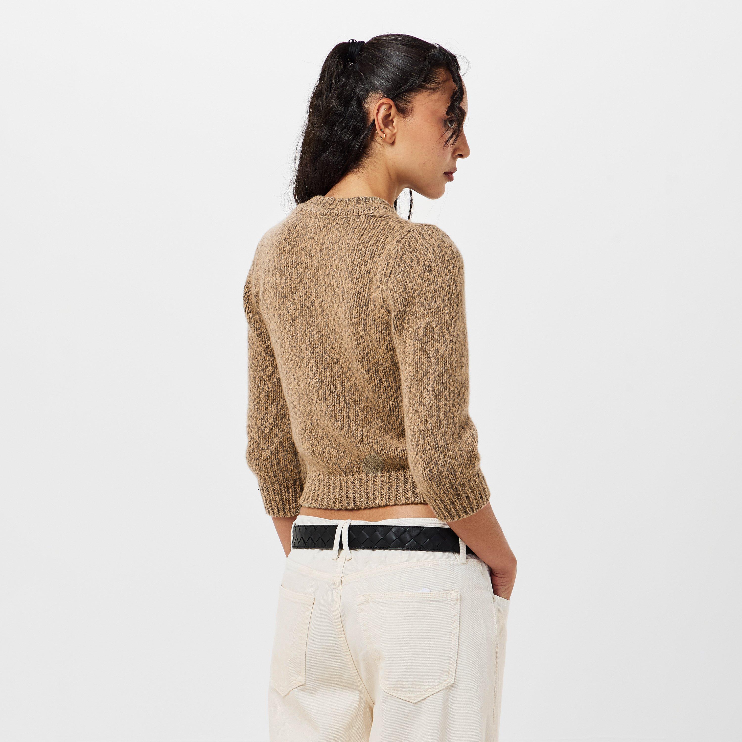 Beige - Magda Butrym - Women's Knitted Top - 4