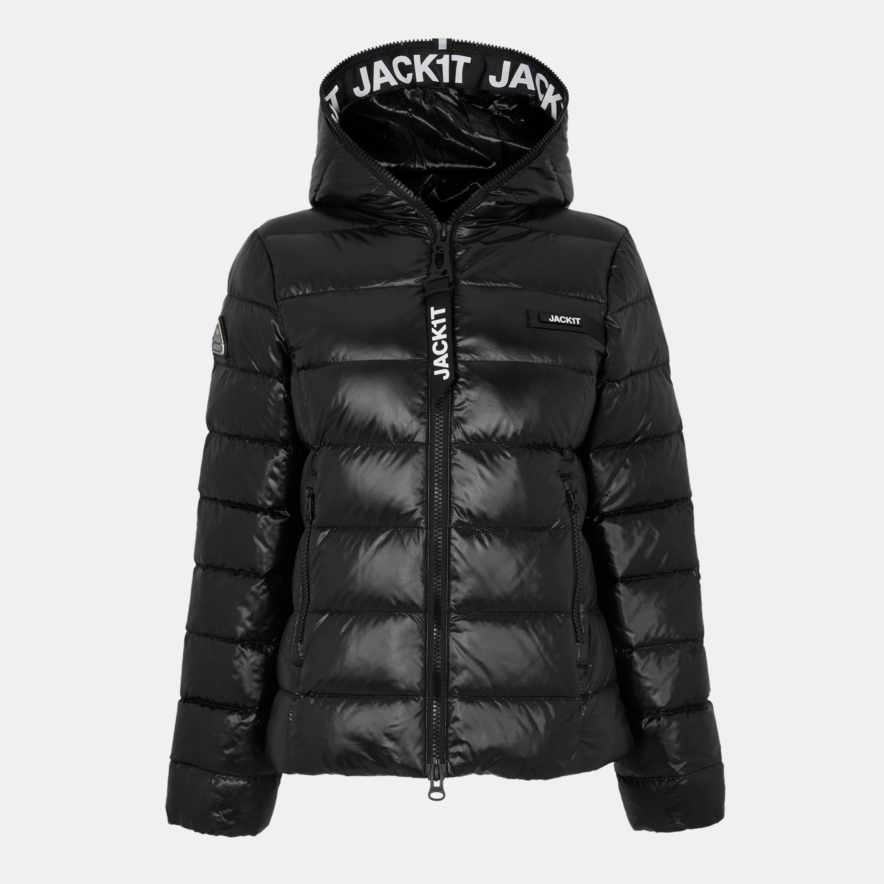 Black - Jack1t - Women's Racer Insulated Medium Puffer Jacket - 1