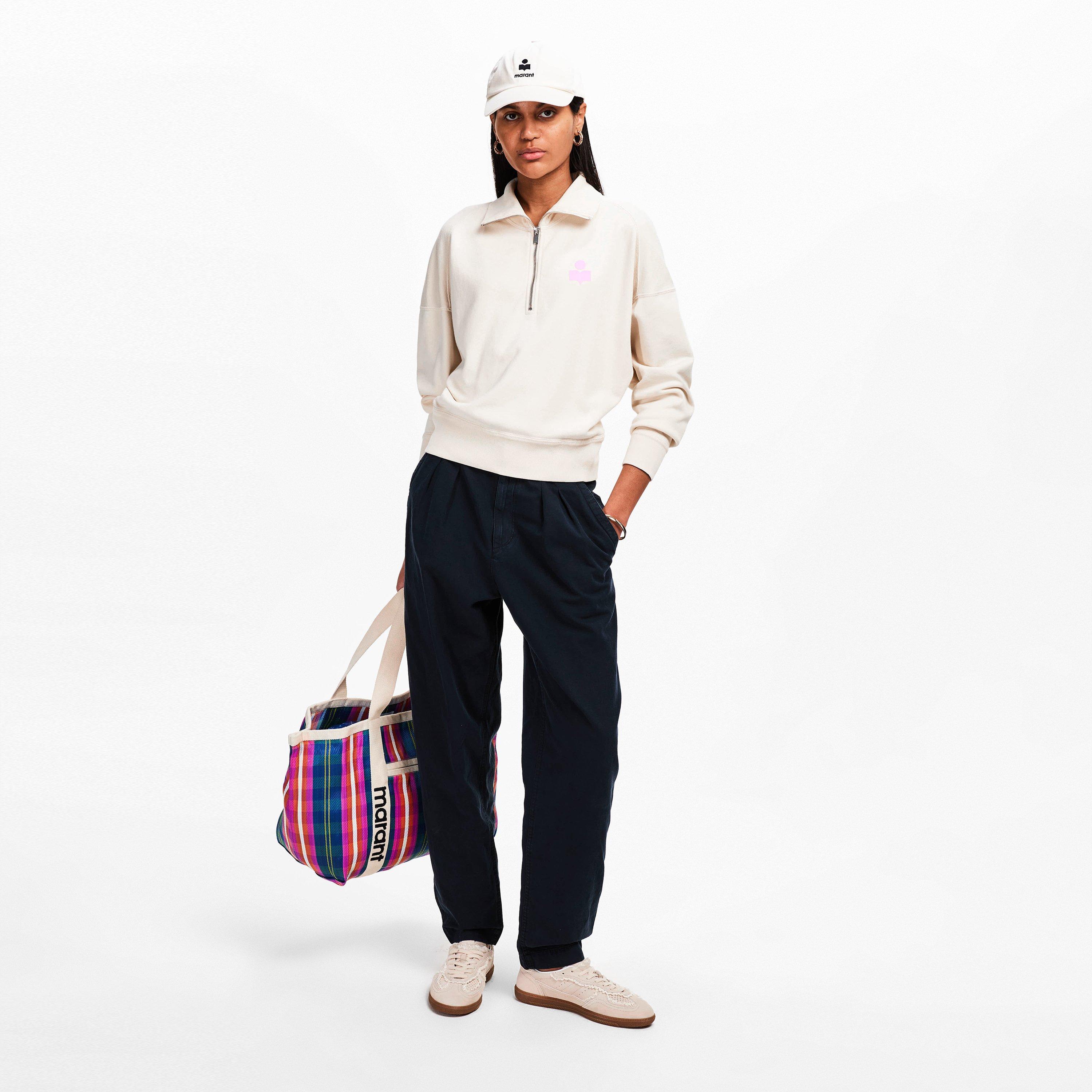 ECRU/PINK - Marant Etoile - Women's Ross Crew Sweatshirt - 6