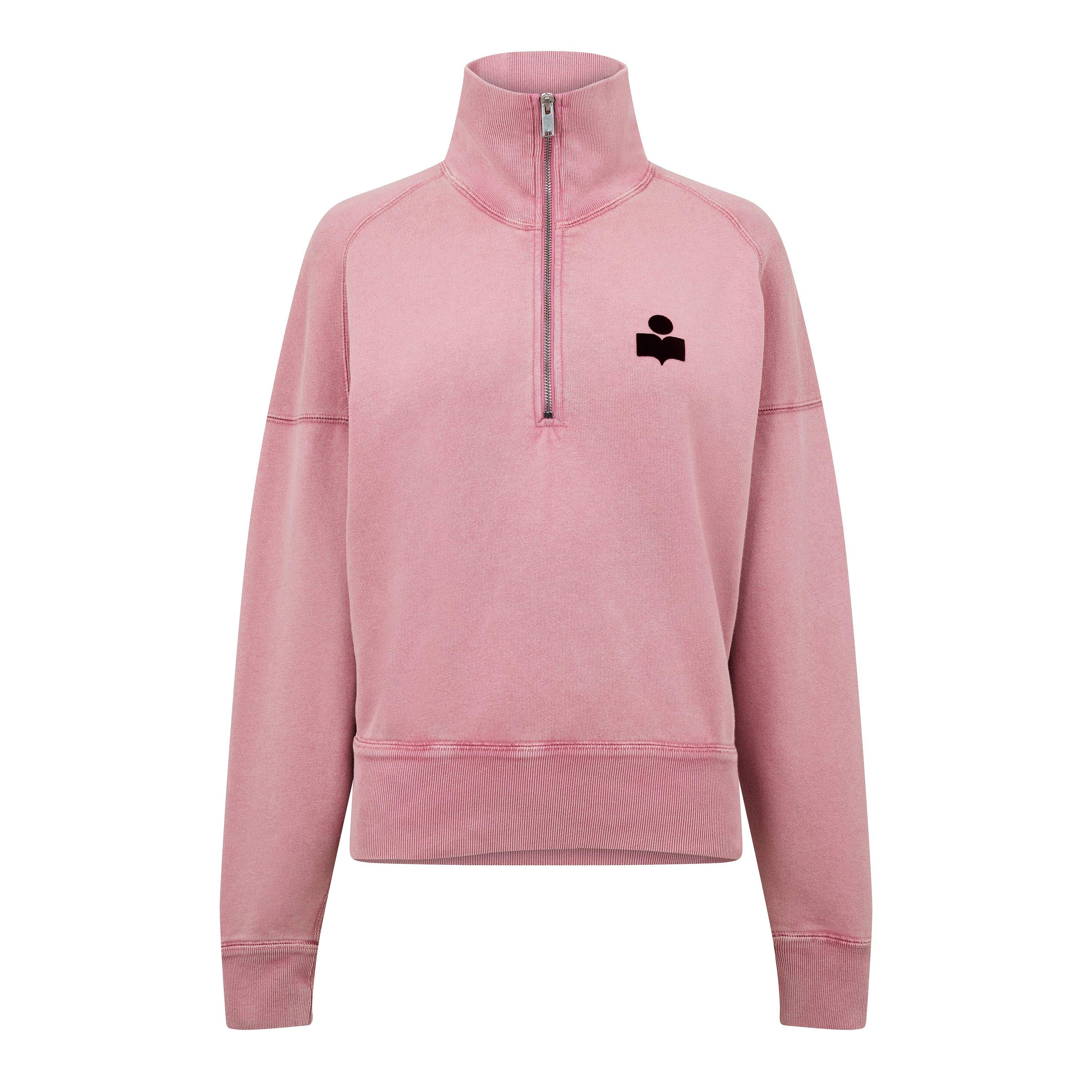 Marant Etoile Women's Ross Crew Sweatshirt - Bbblegm/Brgndy - Size 14 (42)