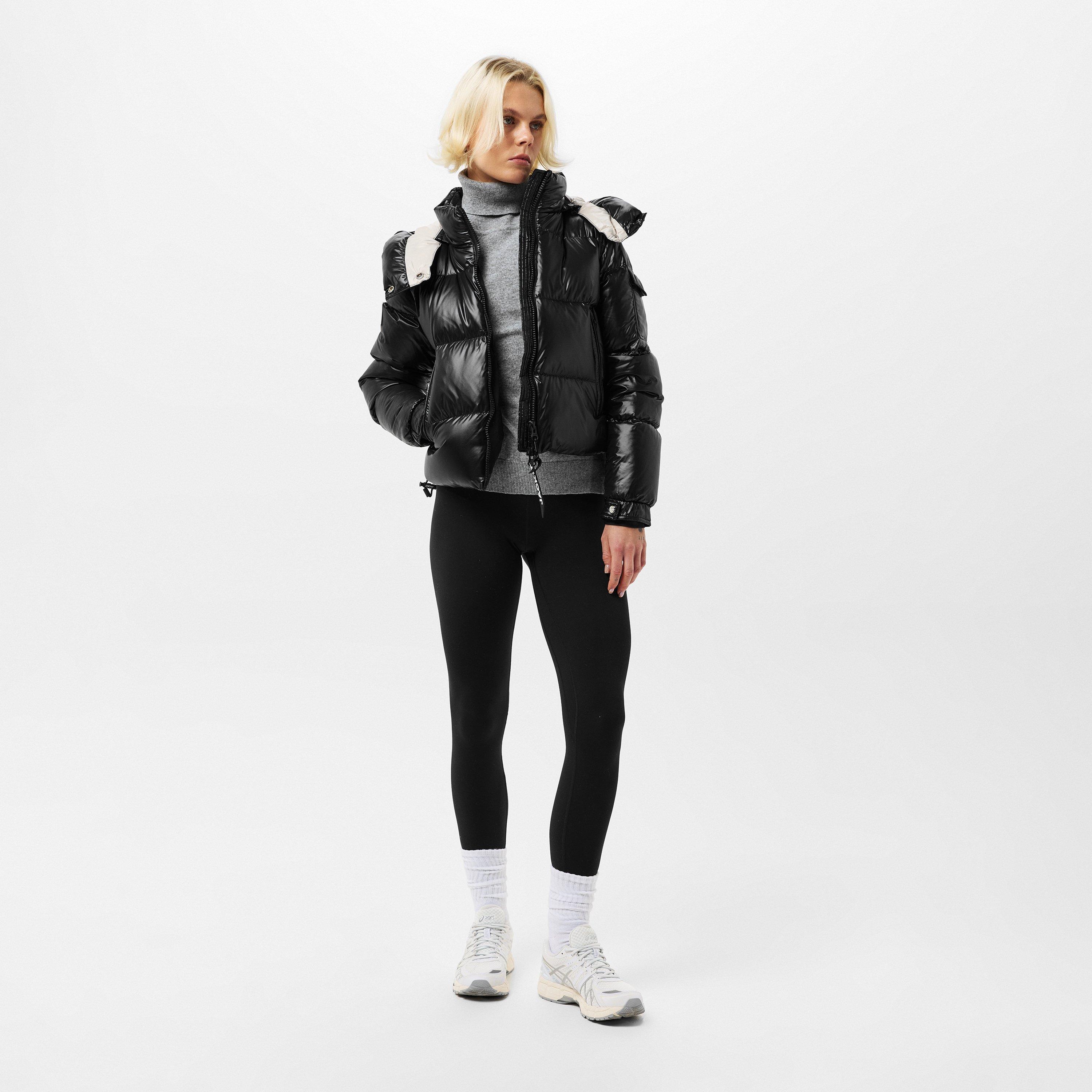 Black - Jack1t - Women's Slick Water-Resistant Insulated Medium Puffer Jacket - 6