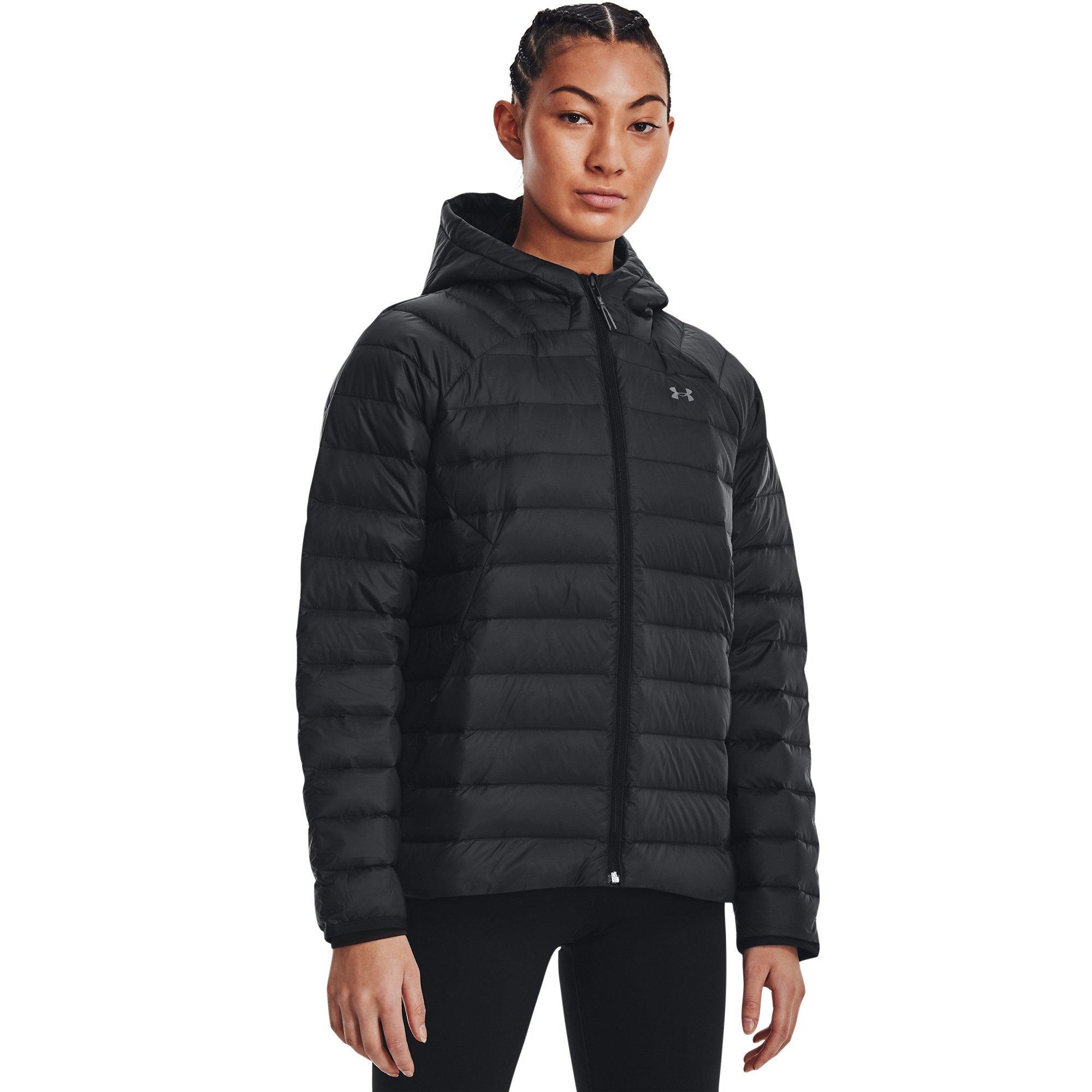 Black - Under Armour - Duck Down Water Resistant Mid-Length Puffer Jacket - 2
