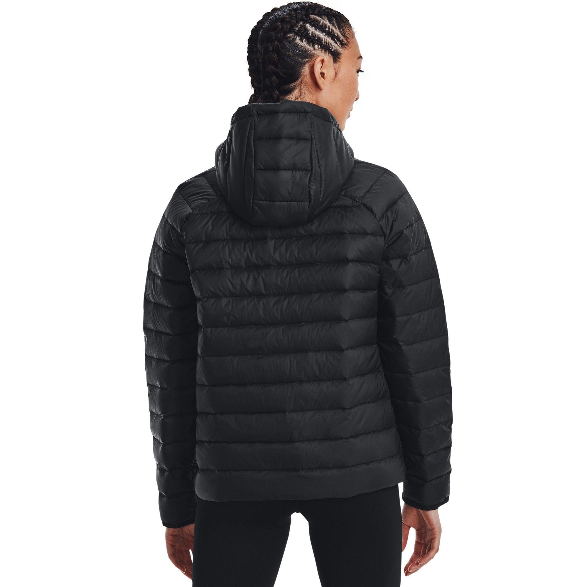 Black - Under Armour - Duck Down Water Resistant Mid-Length Puffer Jacket - 3