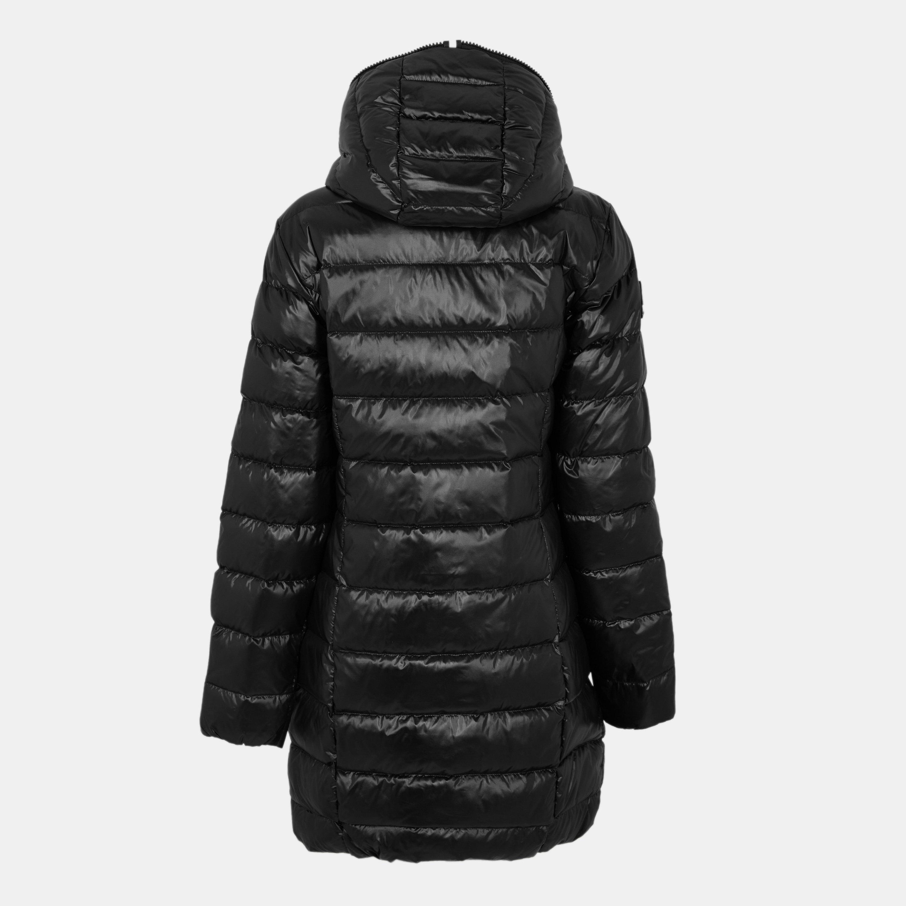 Black - Jack1t - Women's Slick Insulated Long Puffer Jacket - 2