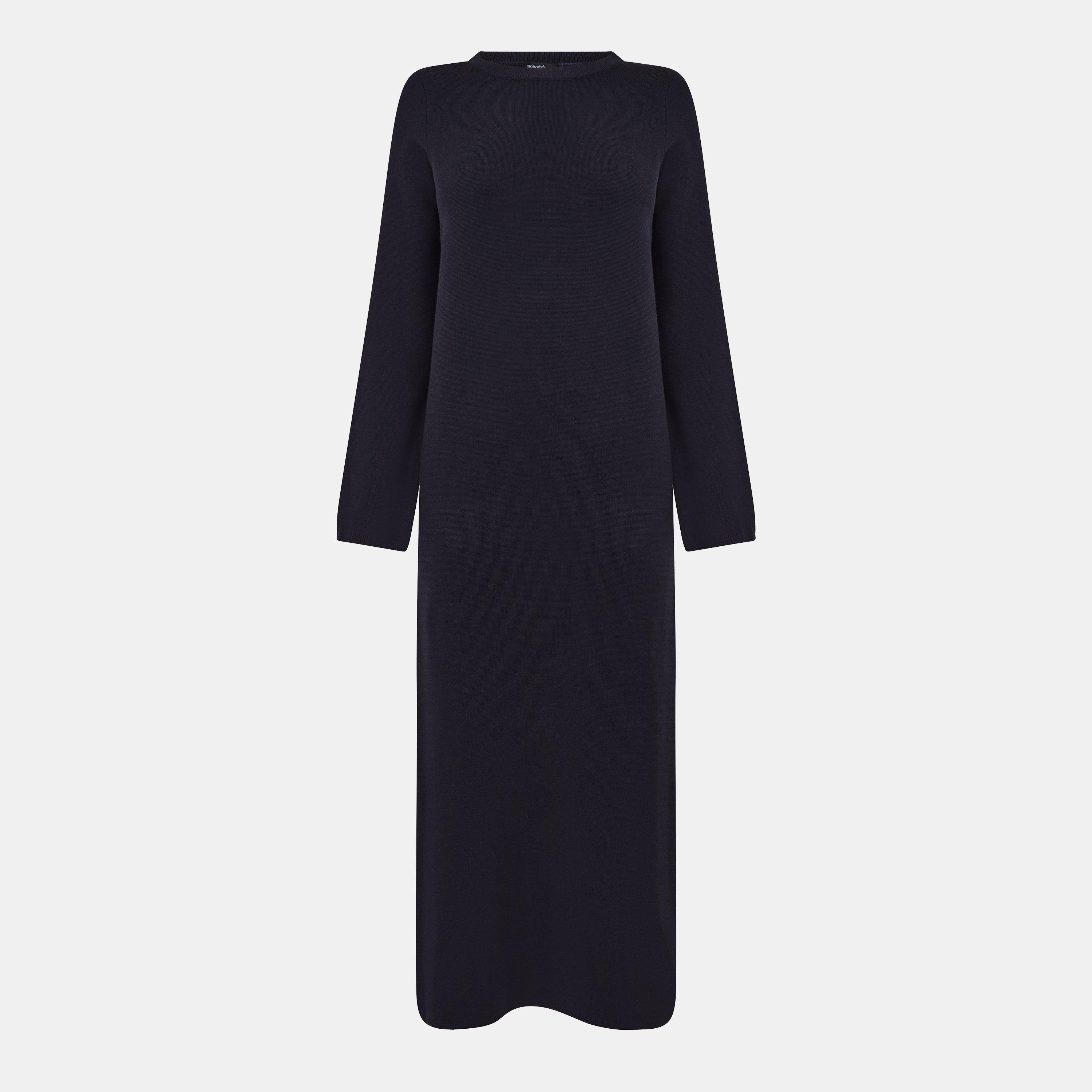 Blue - Nobodys Child - Women's Long-Sleeve Knitted Jumper Dress - 1