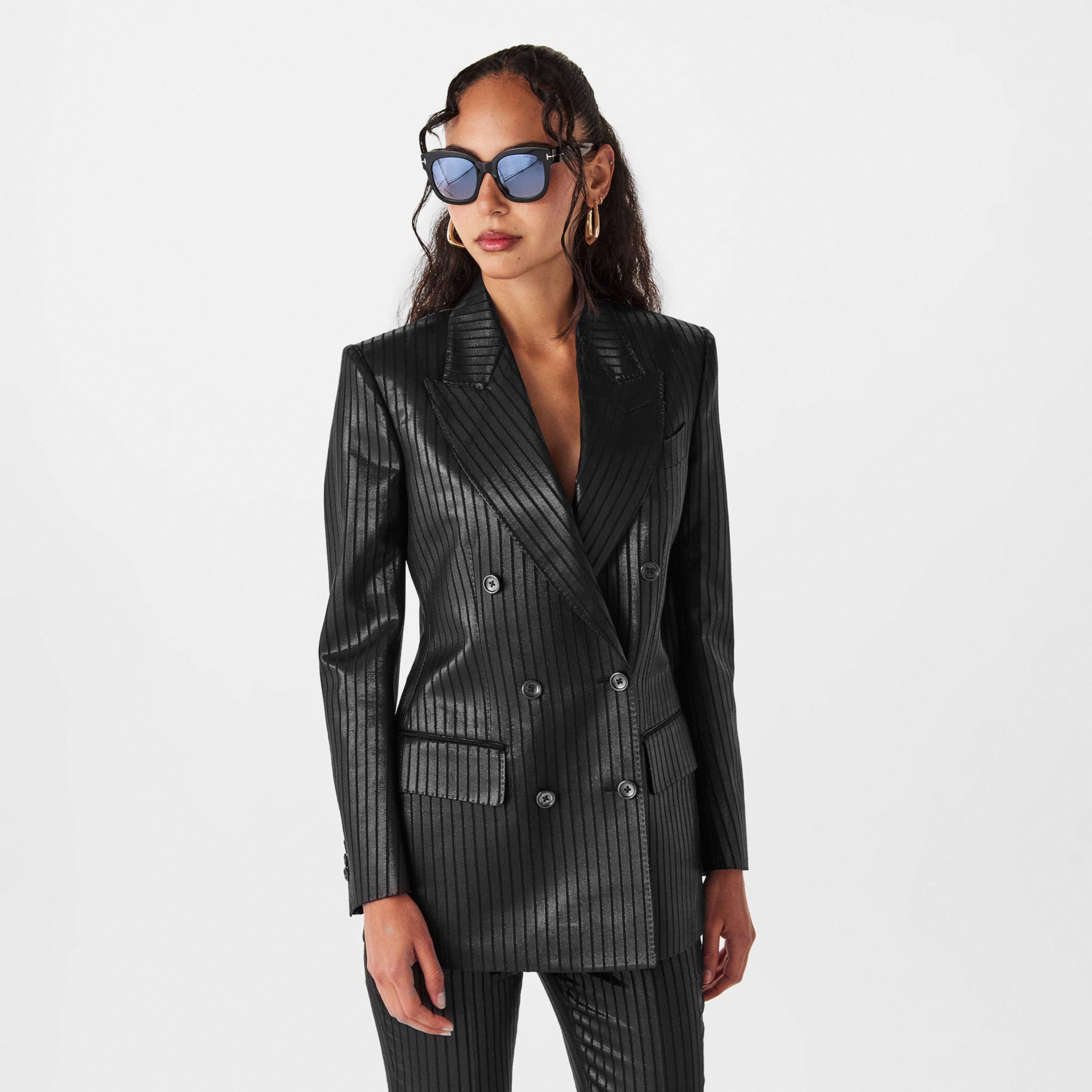 Black - Tom Ford - Women's Leather Jacket - 3