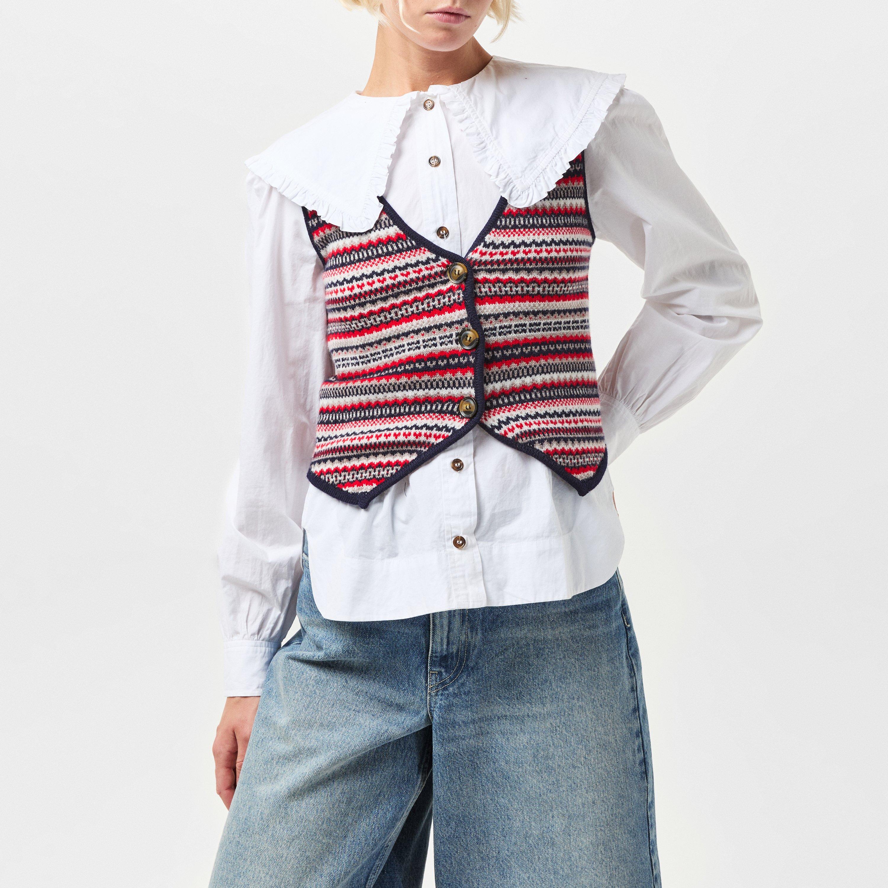 Multi - Nobodys Child - Women's Fair Isle Waistcoat - 3