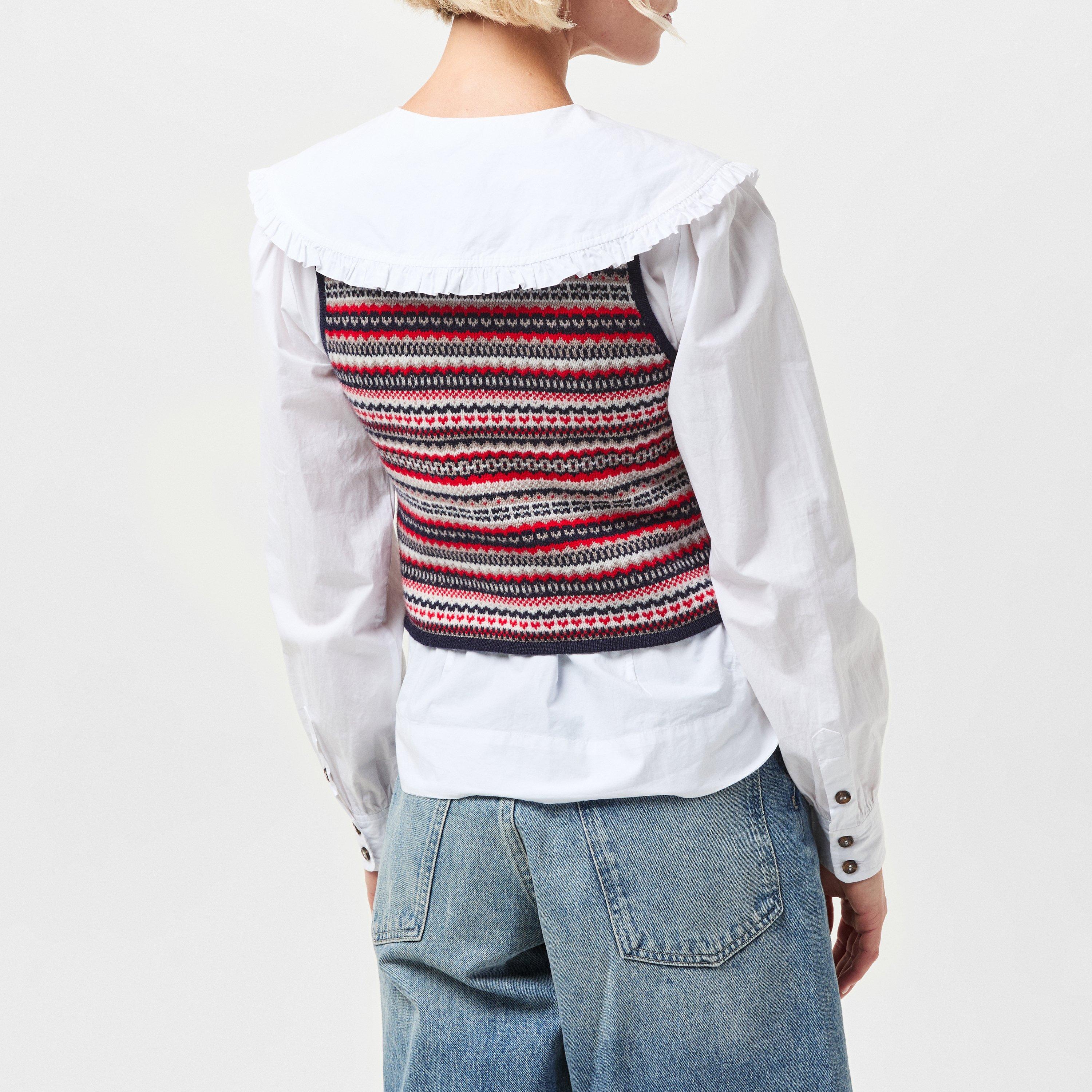 Multi - Nobodys Child - Women's Fair Isle Waistcoat - 4