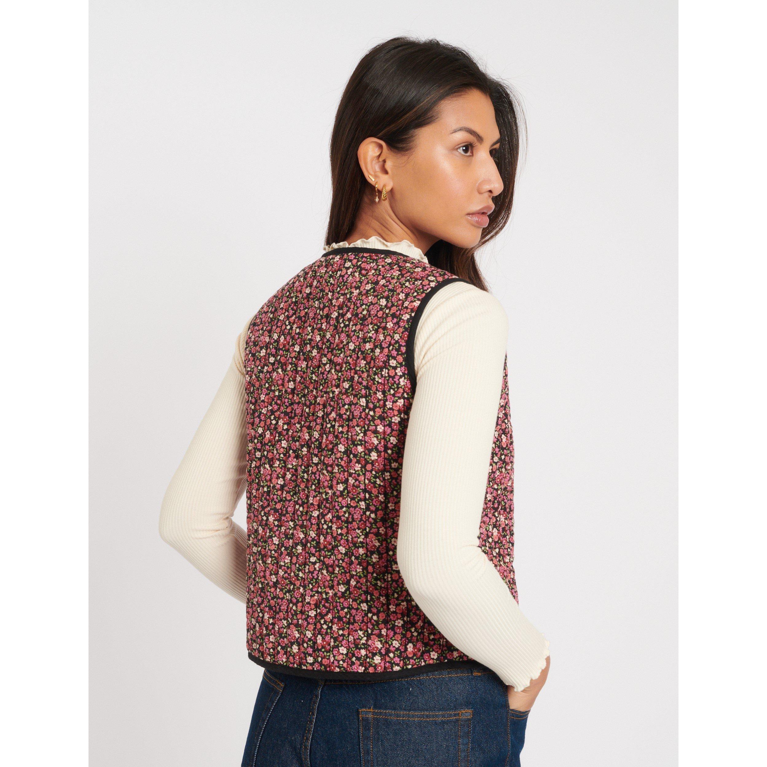 Pink - Nobodys Child - Women's Tie-Front Waistcoat - 4