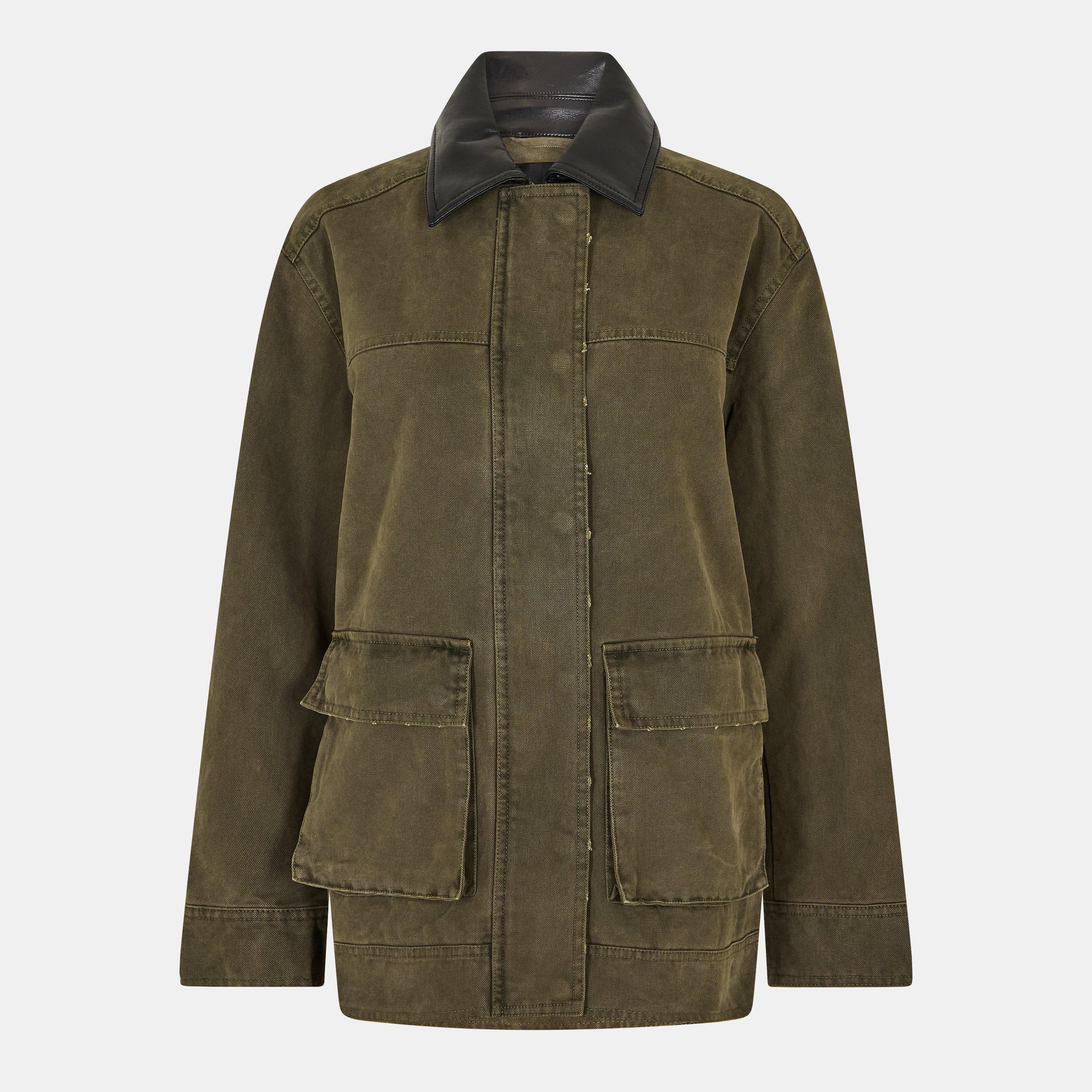 ARMY GREEN - Anine Bing - Women's Relaxed Fit Barn Jacket - 1