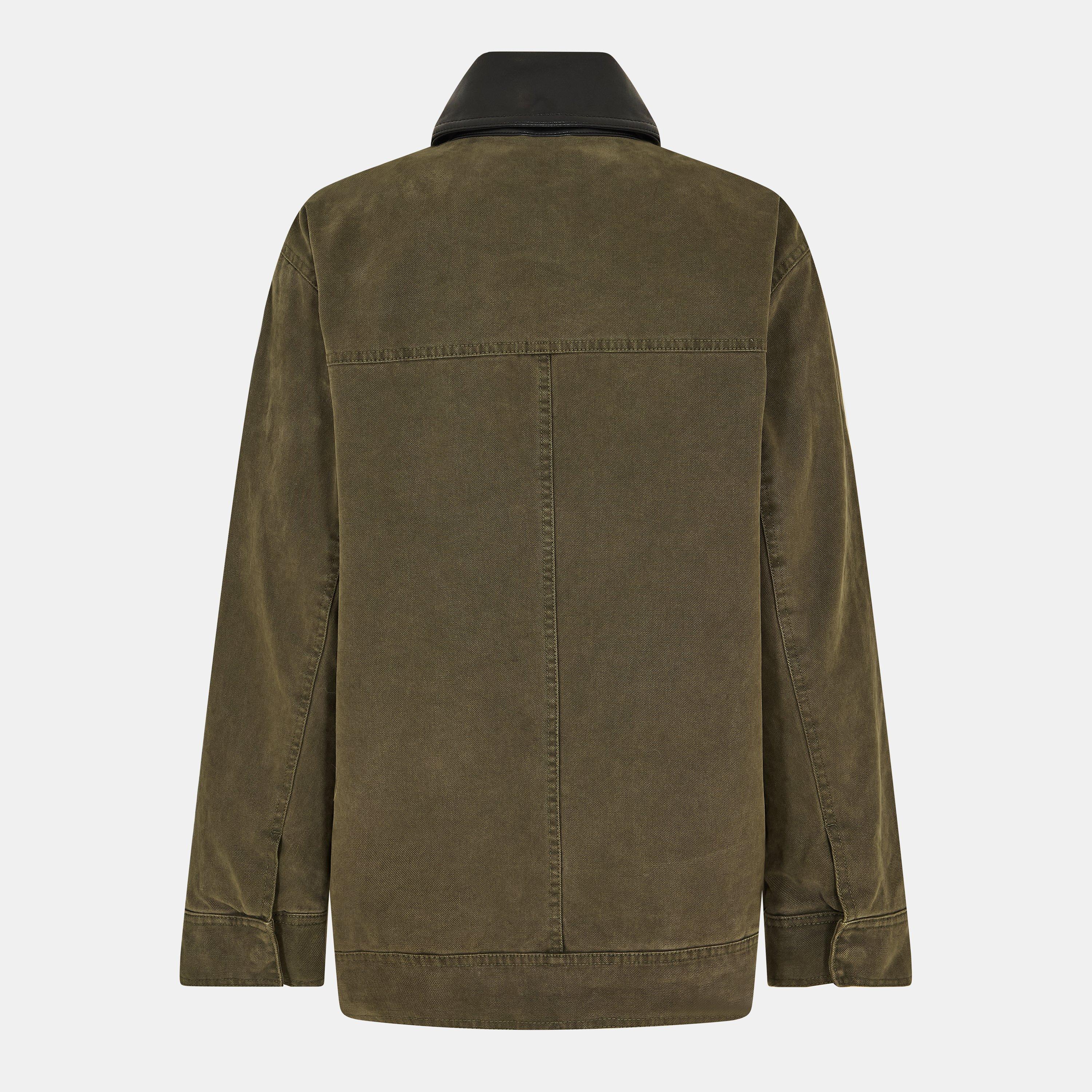 ARMY GREEN - Anine Bing - Women's  Relaxed Fit Barn Jacket - 2