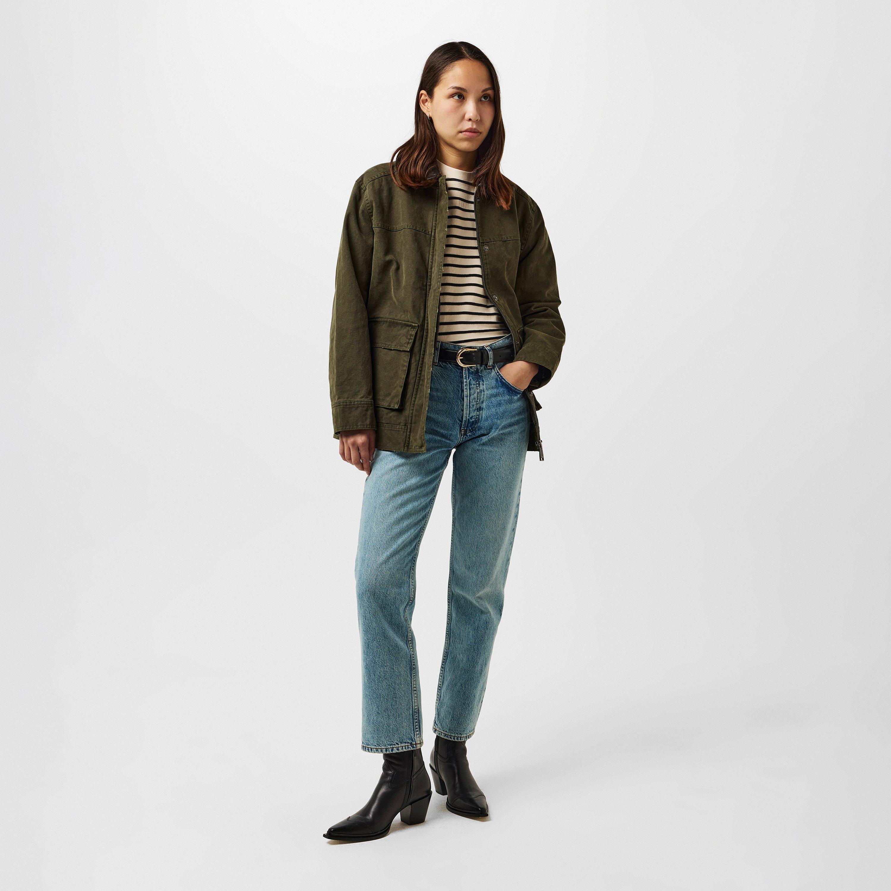 ARMY GREEN - Anine Bing - Women's  Relaxed Fit Barn Jacket - 6