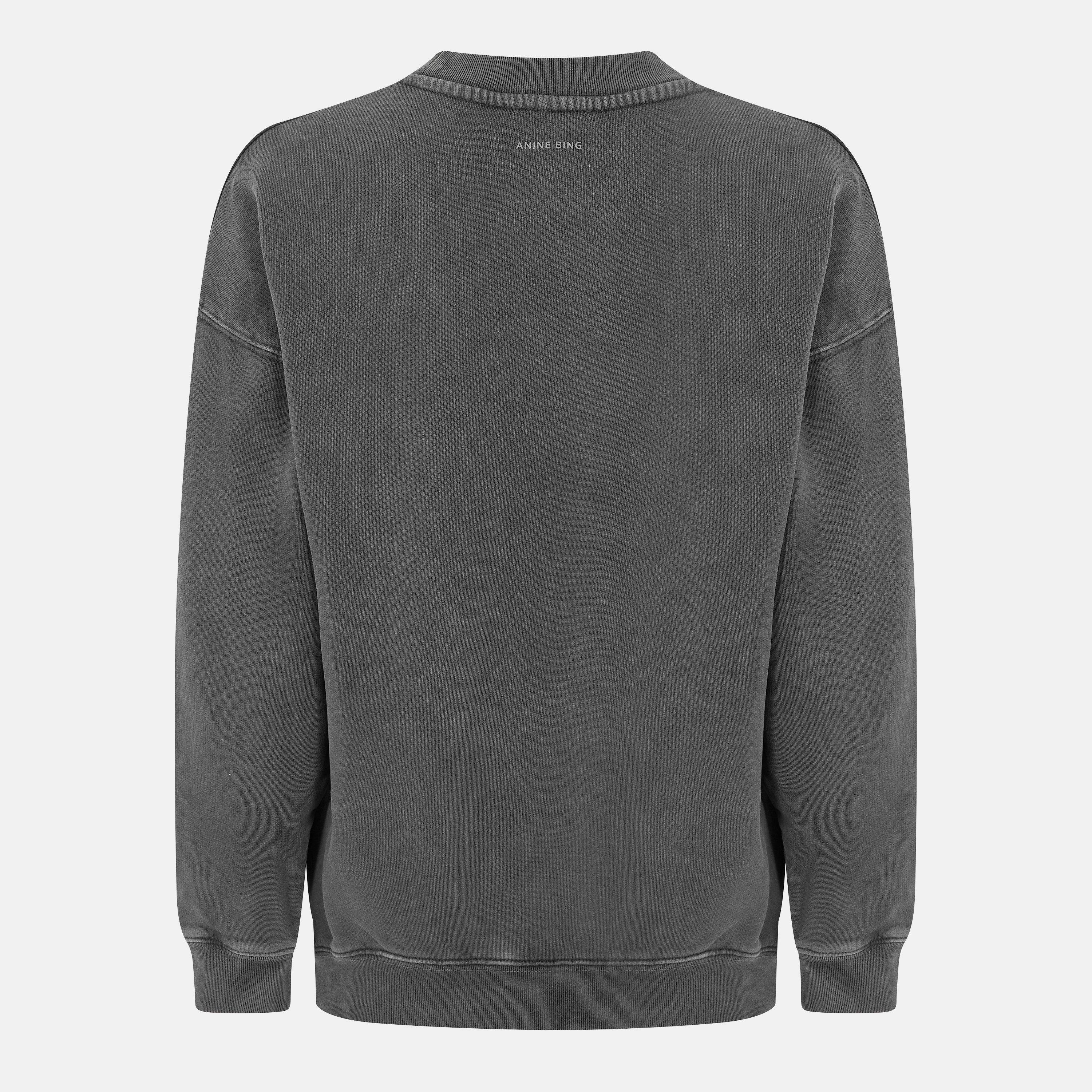 WASHED BLACK - Anine Bing - Women's Crew-Neck Sweatshirt - 2