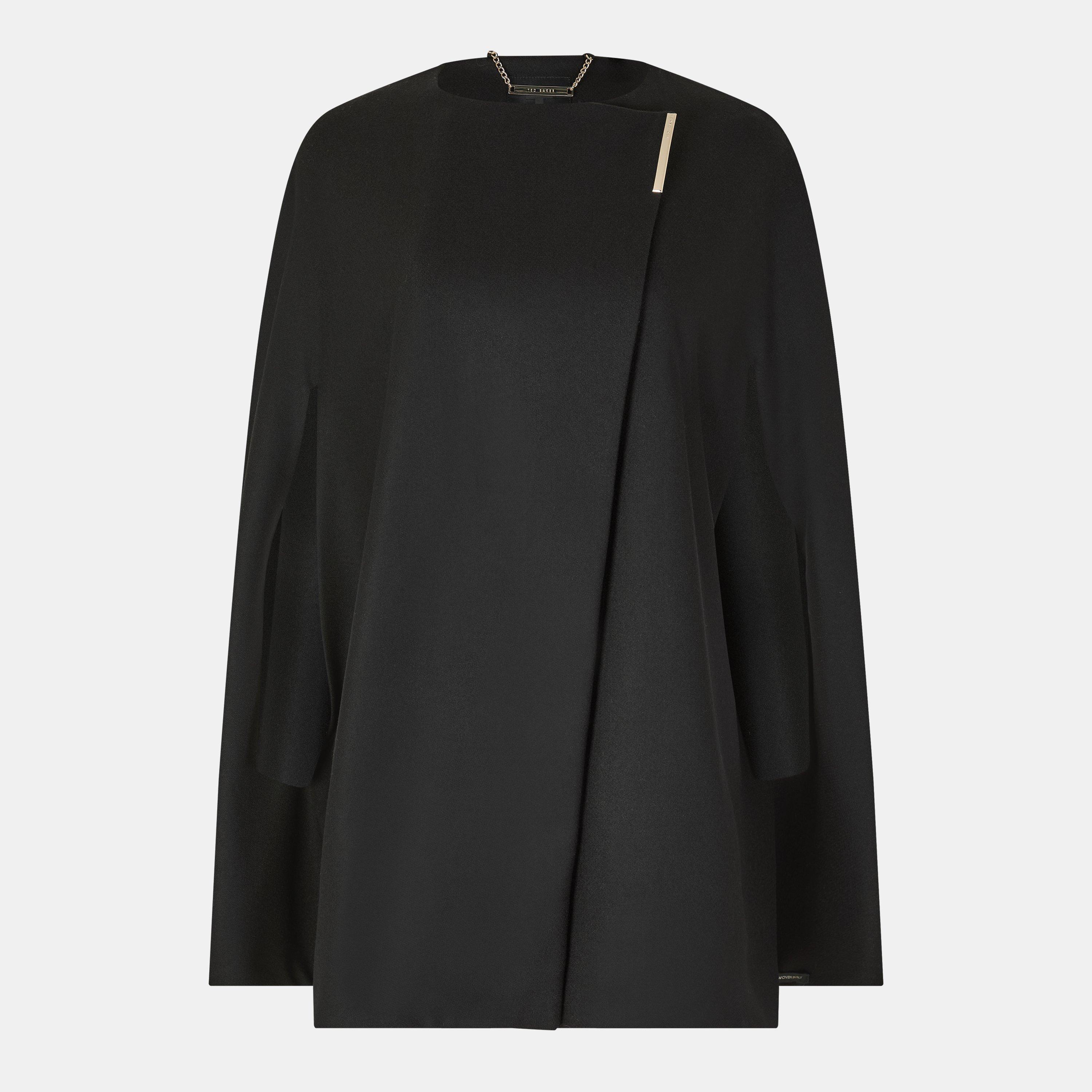 Zwart - Ted Baker - Aillaa Wool-Blend Wrap Mid-Length Overcoat - 1