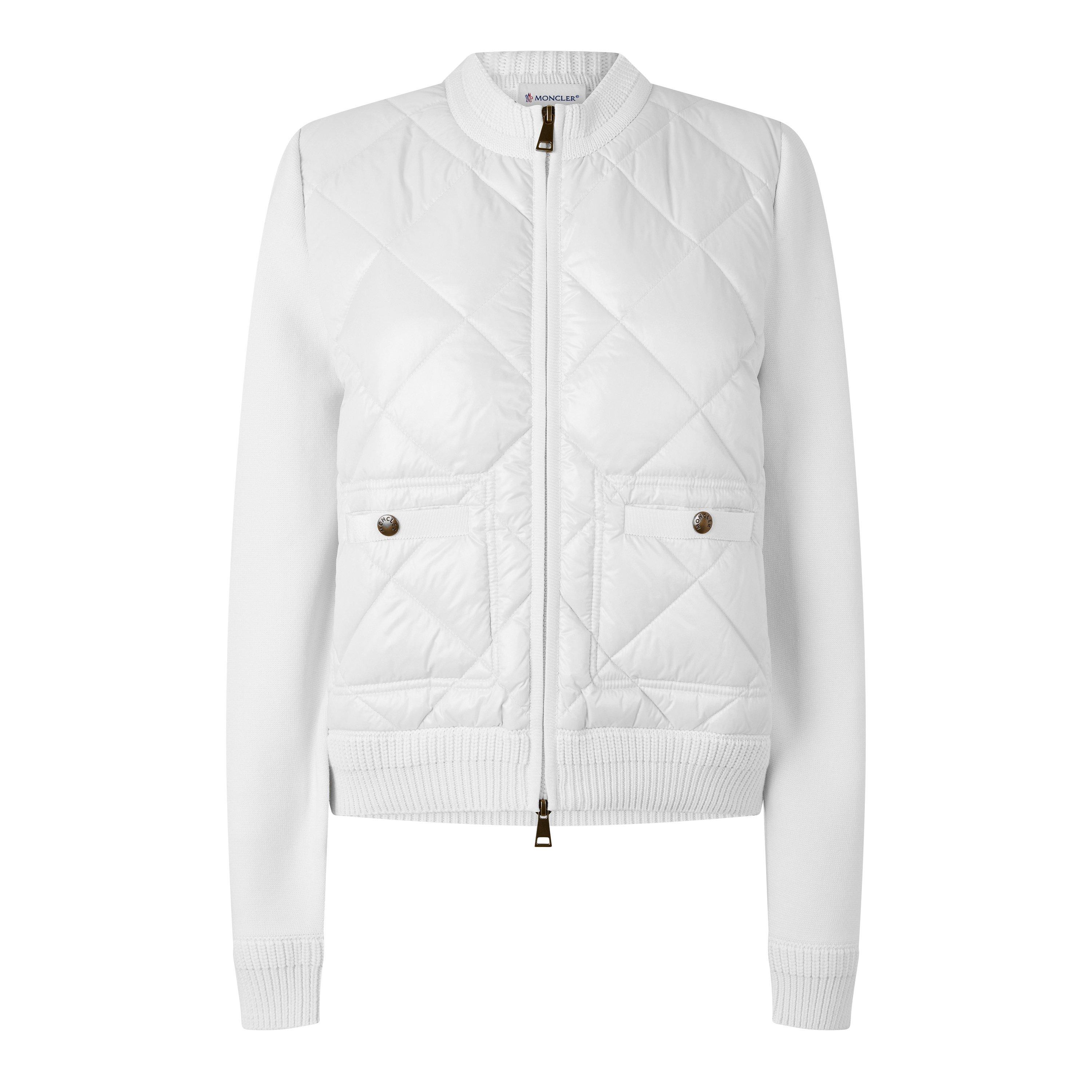 Cream 003 - Moncler - Moncler Quilt Cardi Ld64 - 1