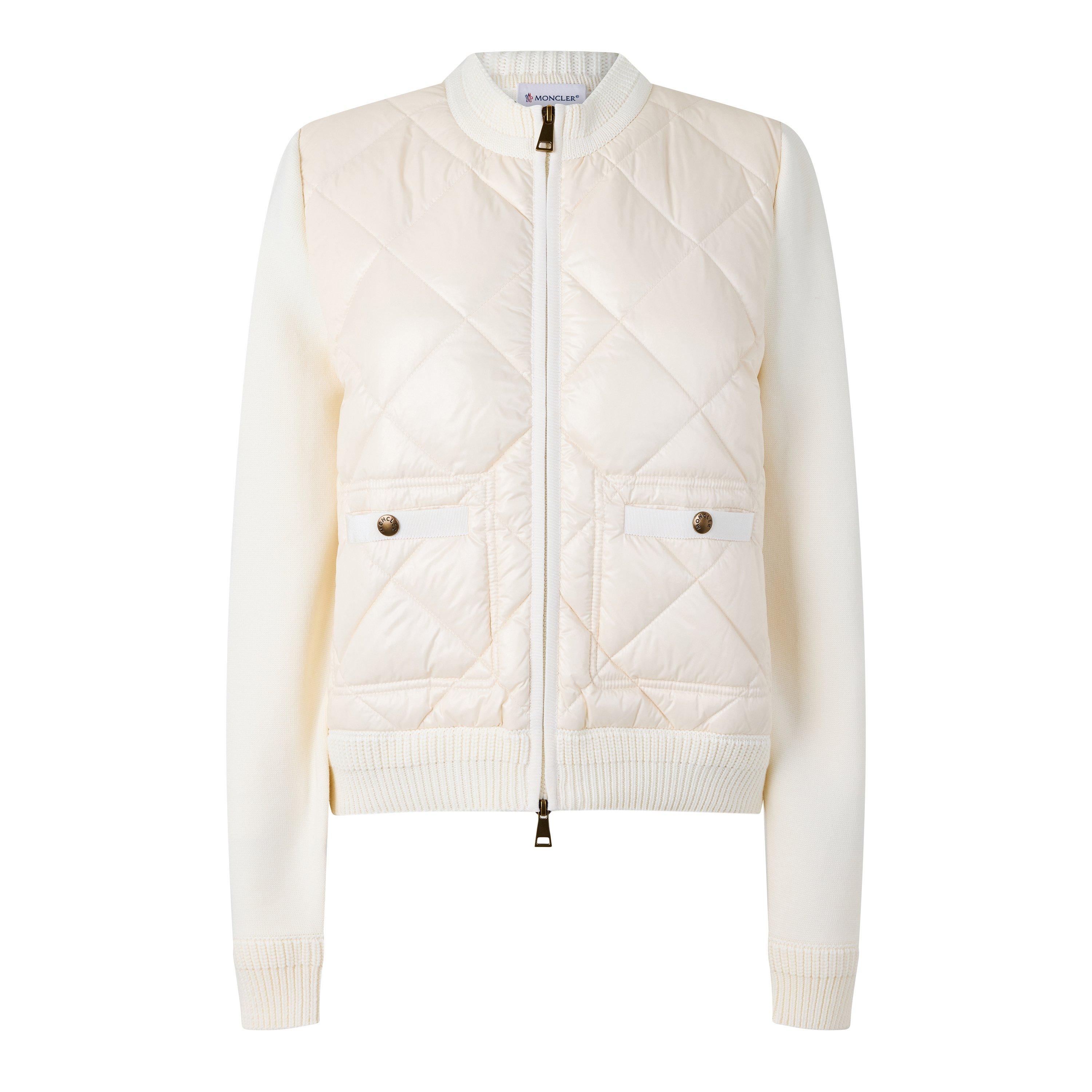 Cream 003 - Moncler - Moncler Quilt Cardi Ld64 - 1