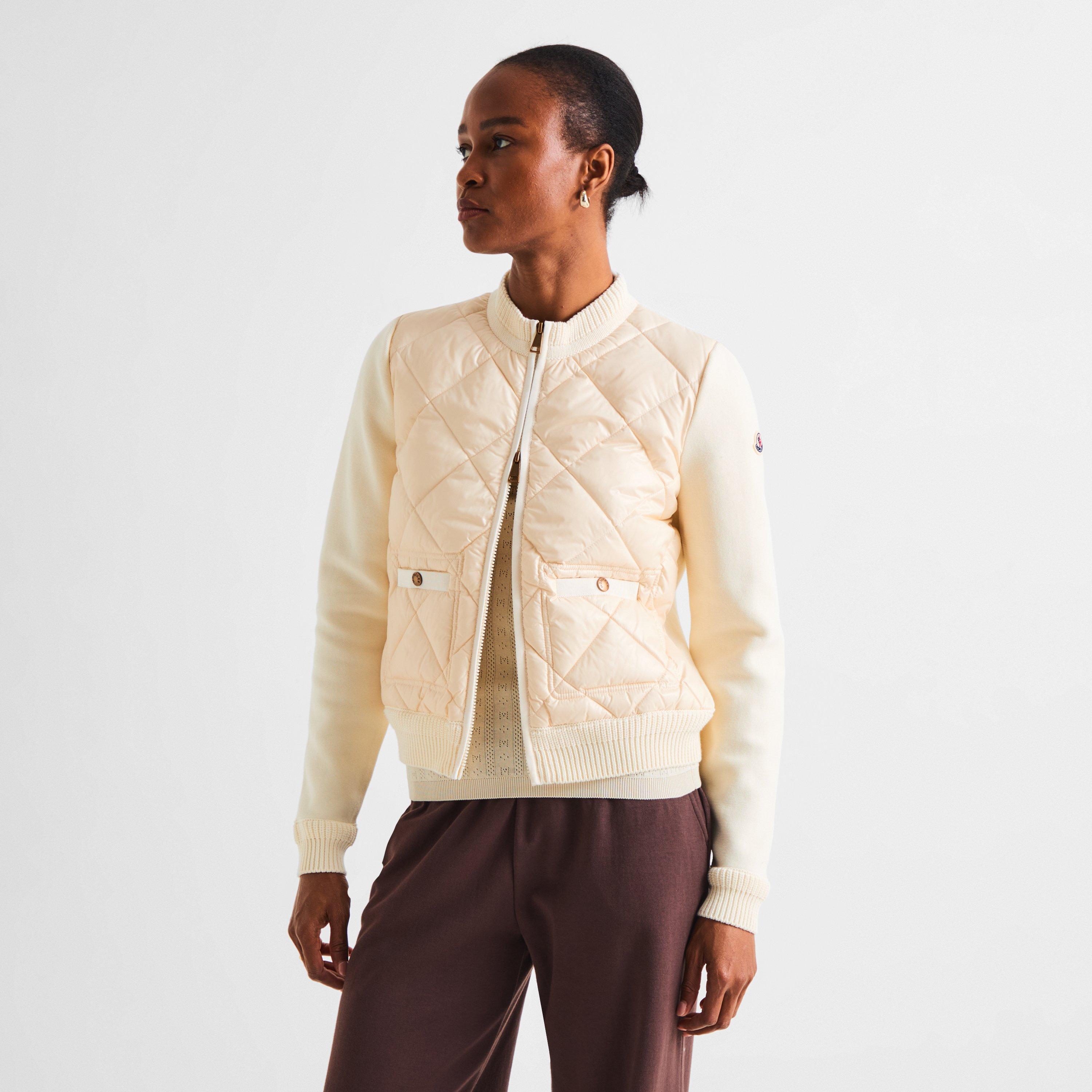 Cream 003 - Moncler - Moncler Quilt Cardi Ld64 - 3