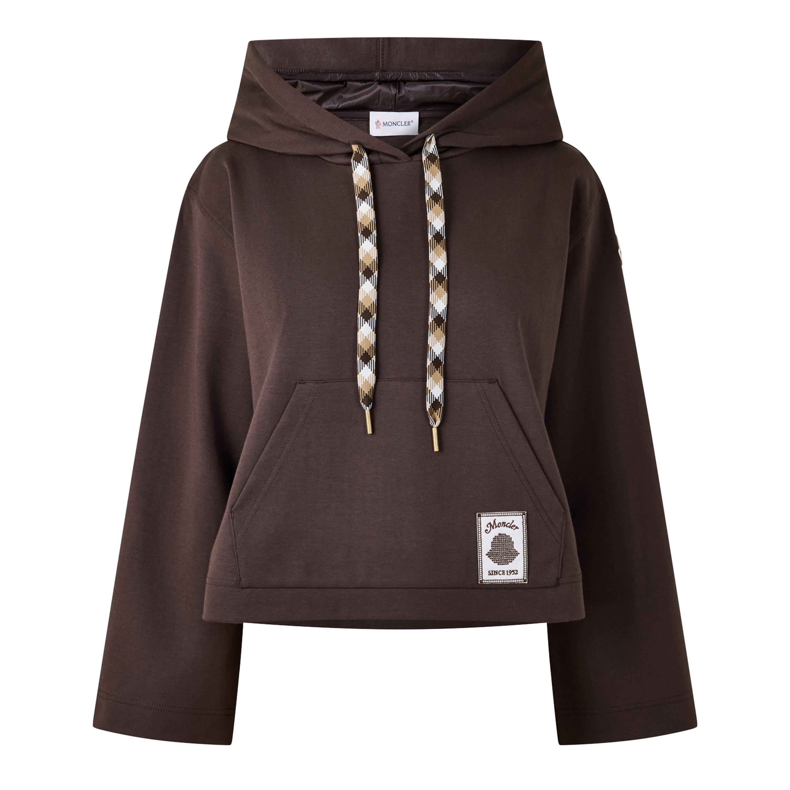 Moncler Moncler Logo Hoodie Ld64 - Brown 262 - Size 8 (XS)