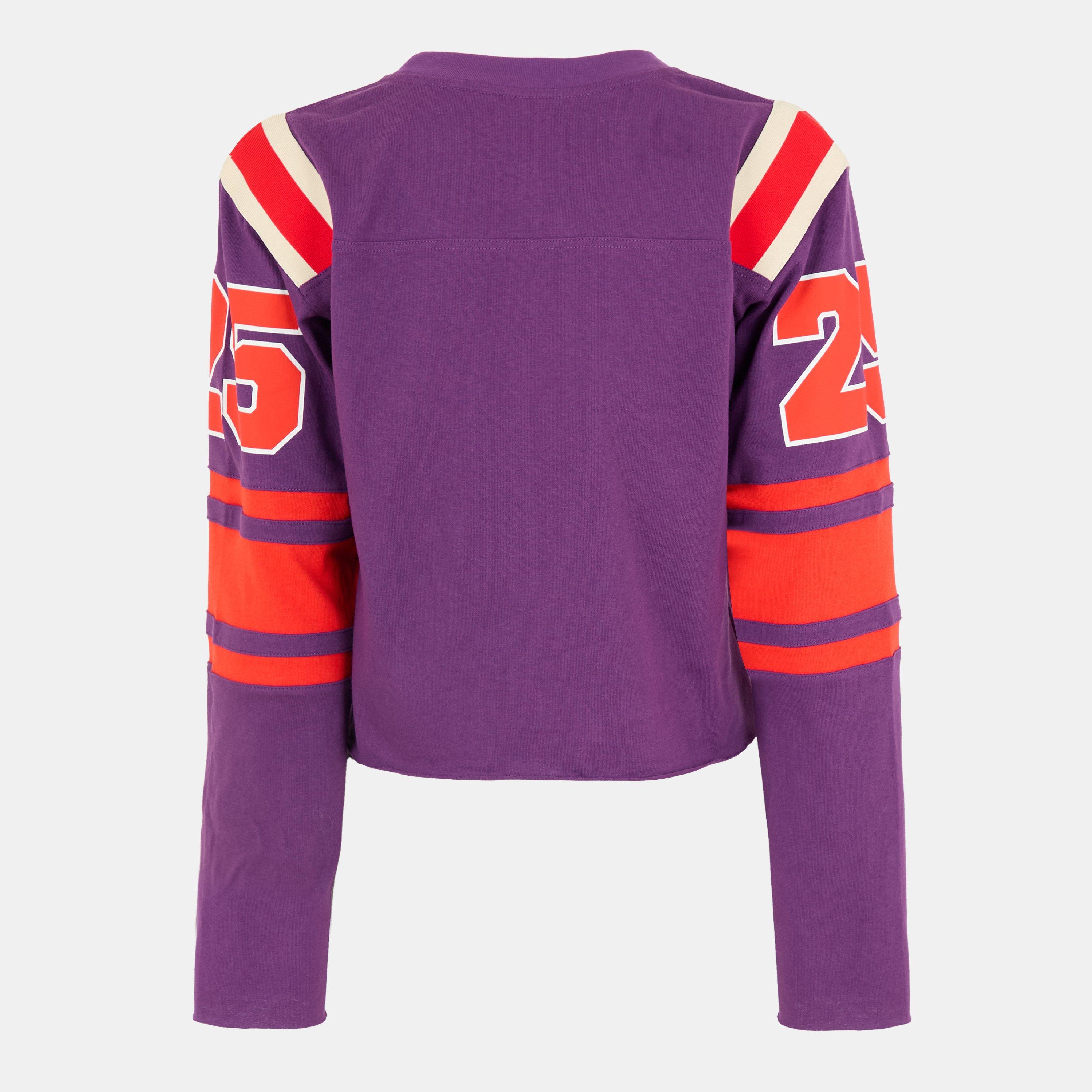 Purple/Mix - Gucci - Women's Crew-Neck Tailored Fit Sweatshirt - 2