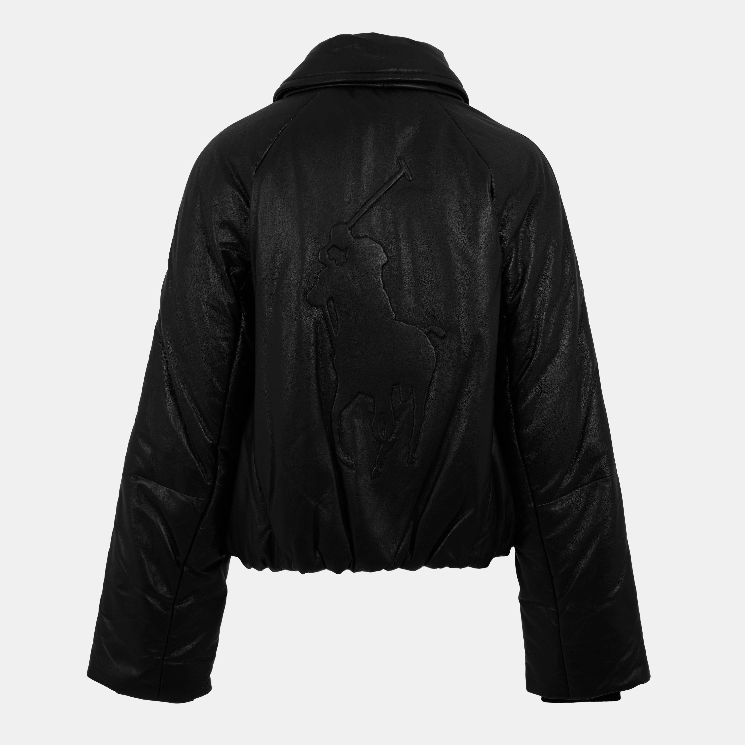 POLO BLACK - Polo Ralph Lauren - Women's  Bomber Leather Jacket - 2