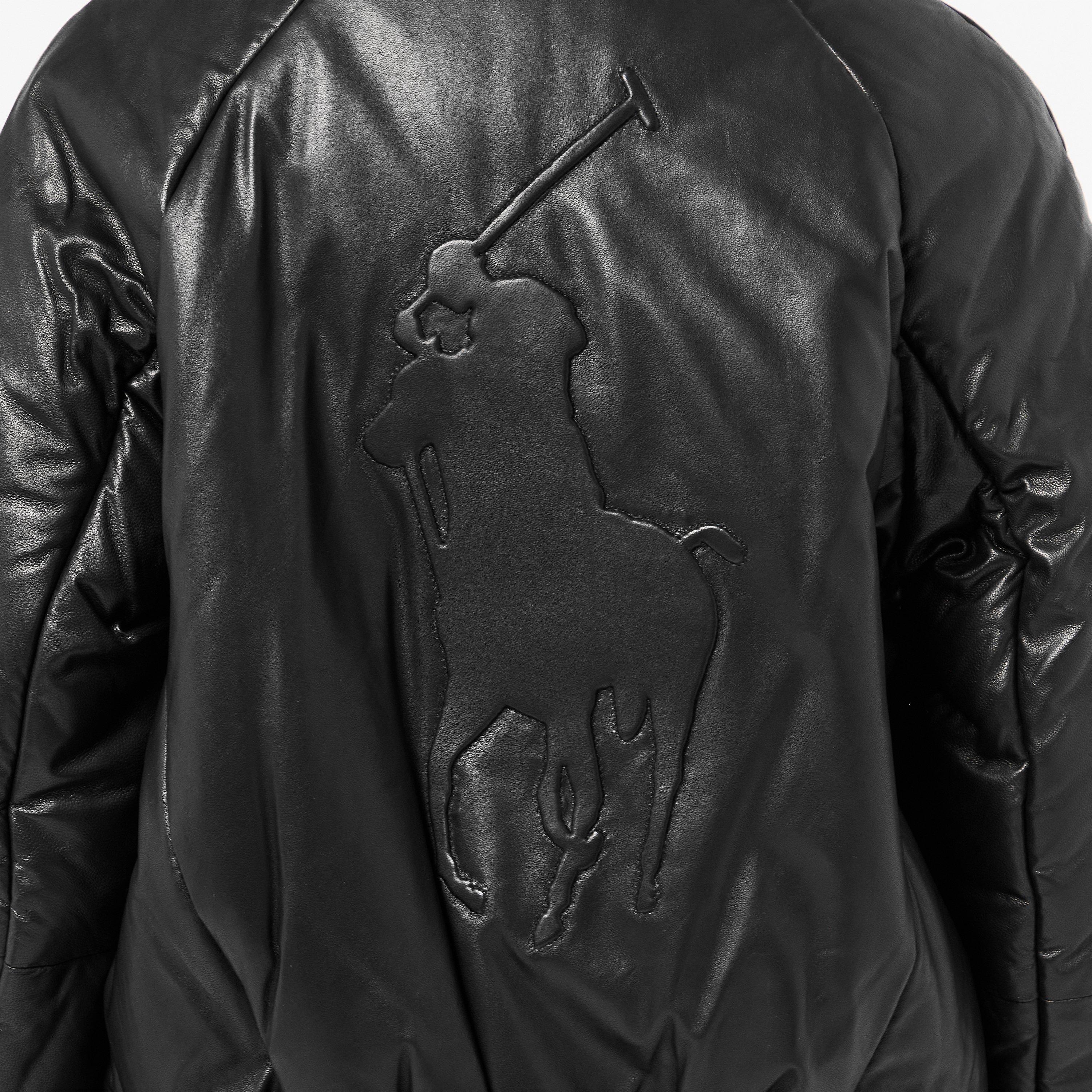 POLO BLACK - Polo Ralph Lauren - Women's  Bomber Leather Jacket - 5