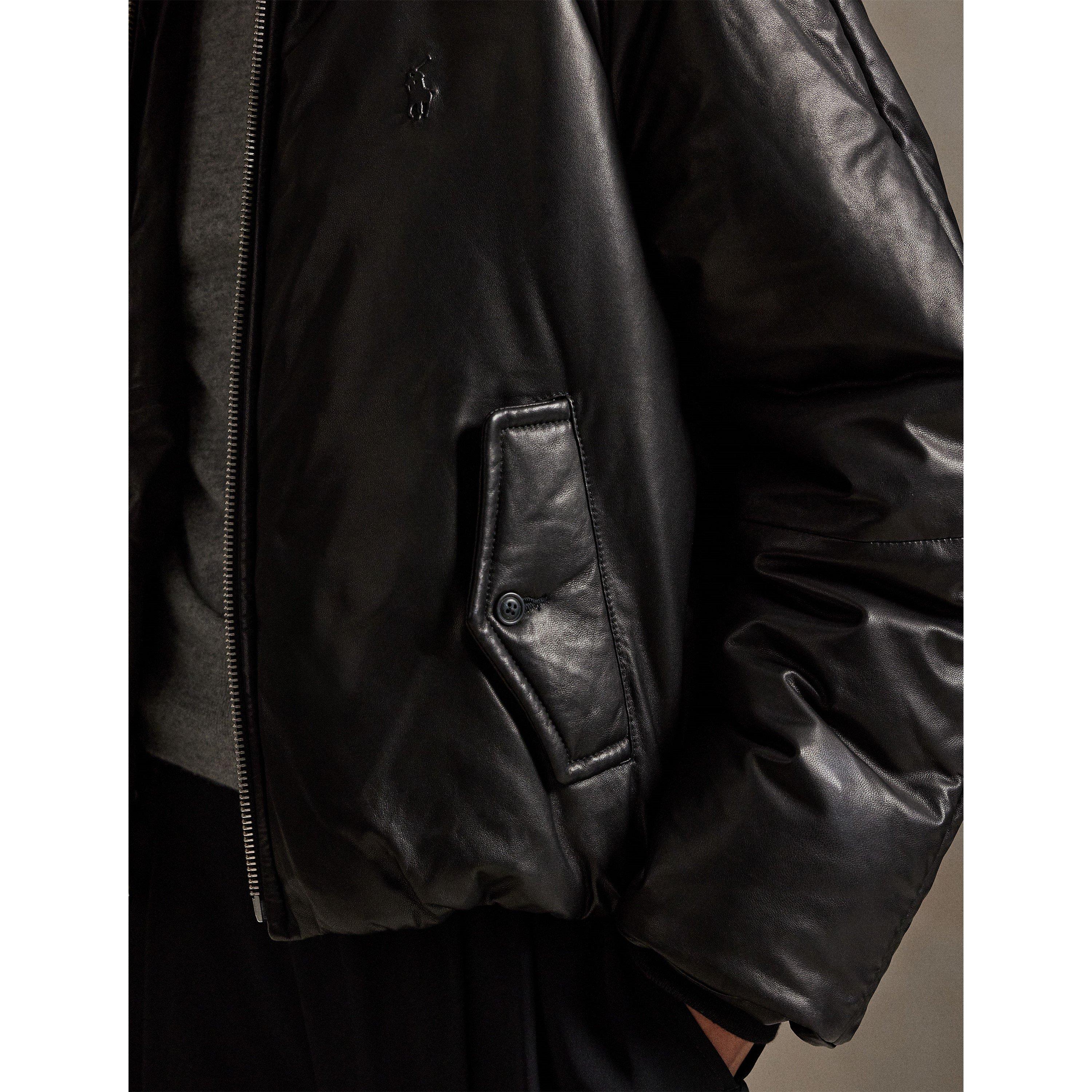 POLO BLACK - Polo Ralph Lauren - Women's  Bomber Leather Jacket - 6