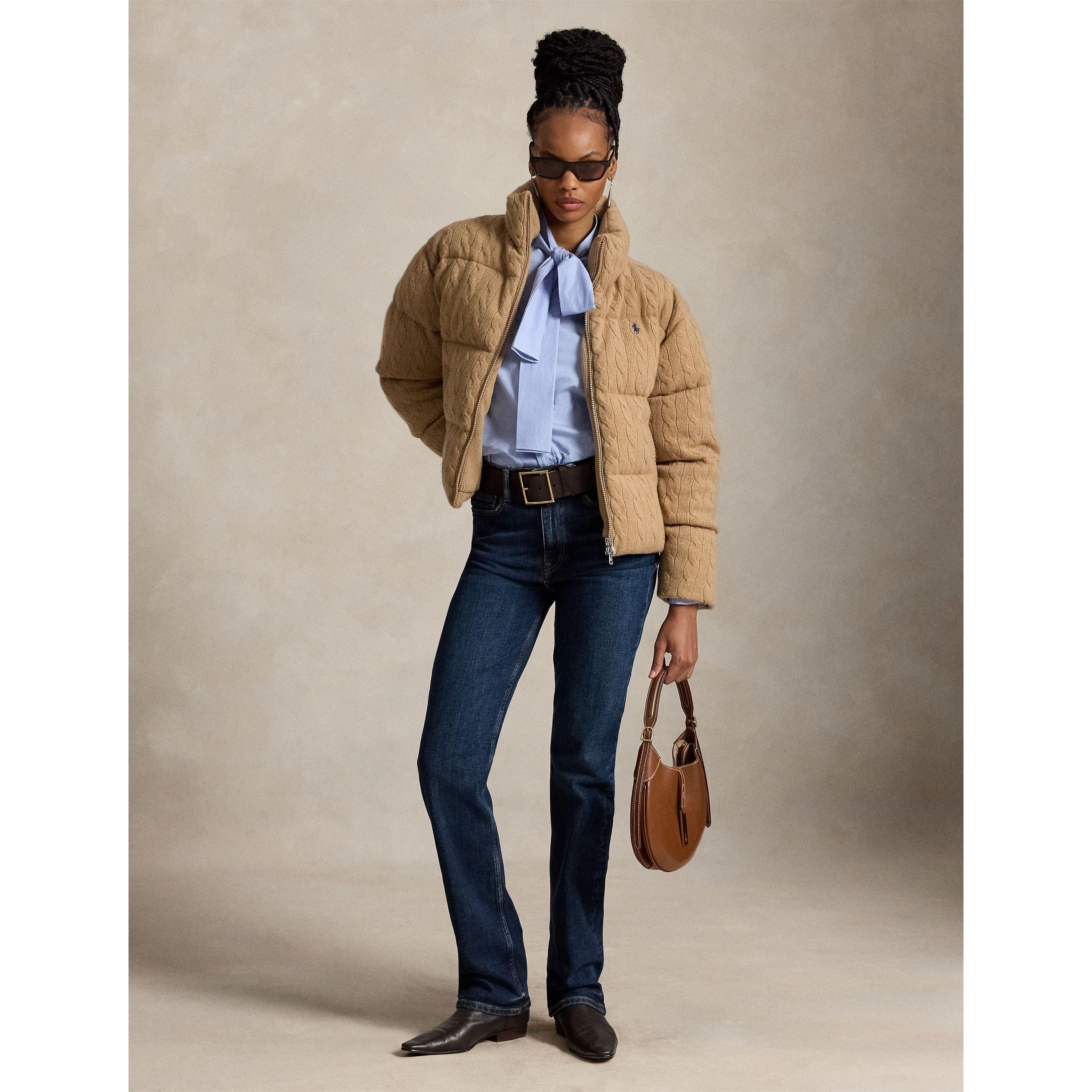 Camel - Polo Ralph Lauren - Women's Insulated Short Puffer Jacket - 5