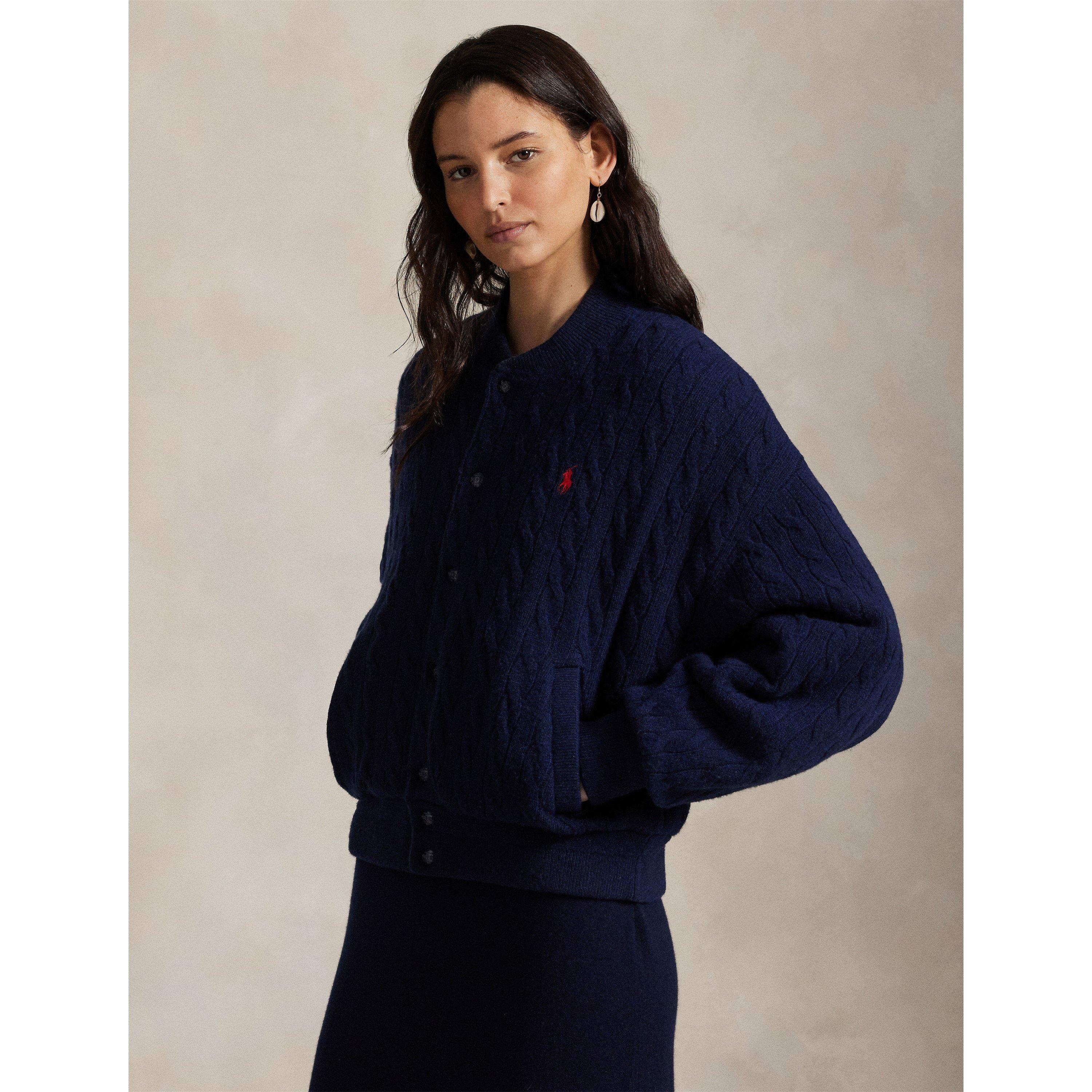 Spring Nav - Polo Ralph Lauren - Women's American Style Ribbed Trim Bomber Jacket - 3