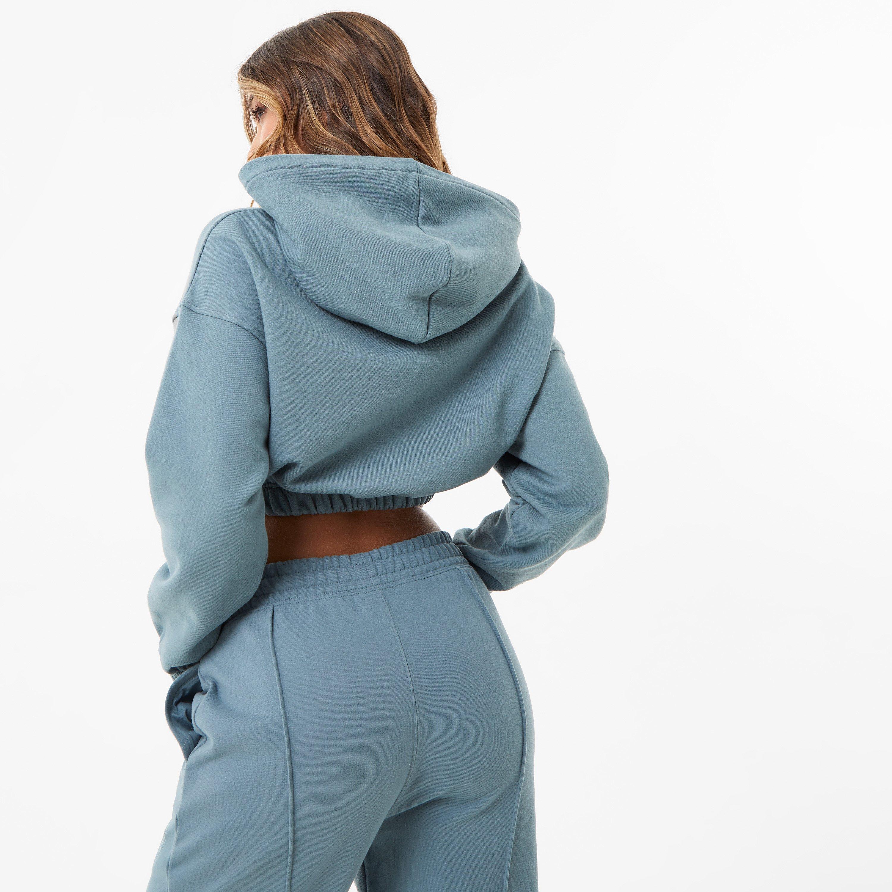 Shark Blue - Everlast - Cropped Hoody Womens - 2