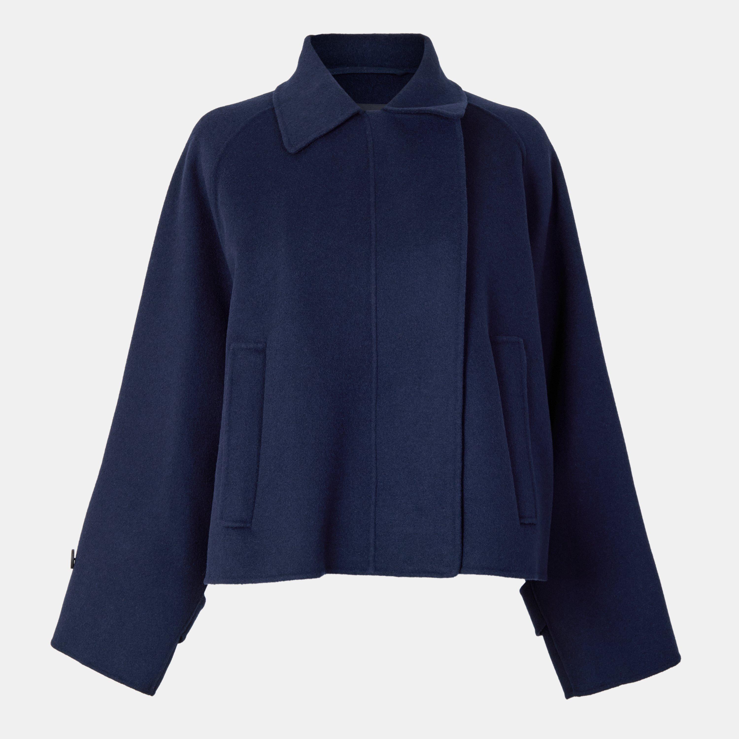 Blu - Weekend Max Mara - Women's Carella Wool Long Sleeve Boxy Fit Pea Coat - 1