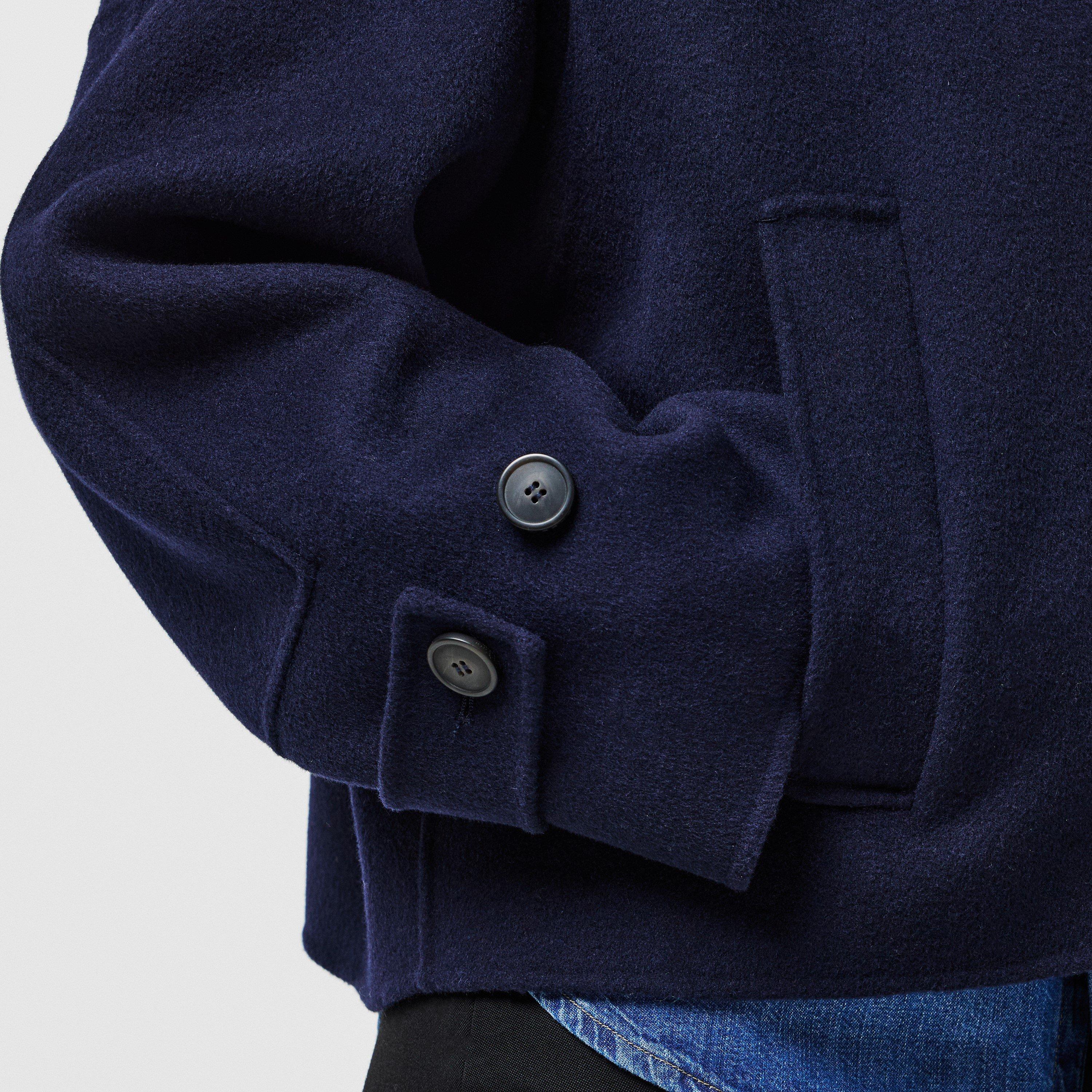 Blu - Weekend Max Mara - Women's Carella Wool Long Sleeve Boxy Fit Pea Coat - 5