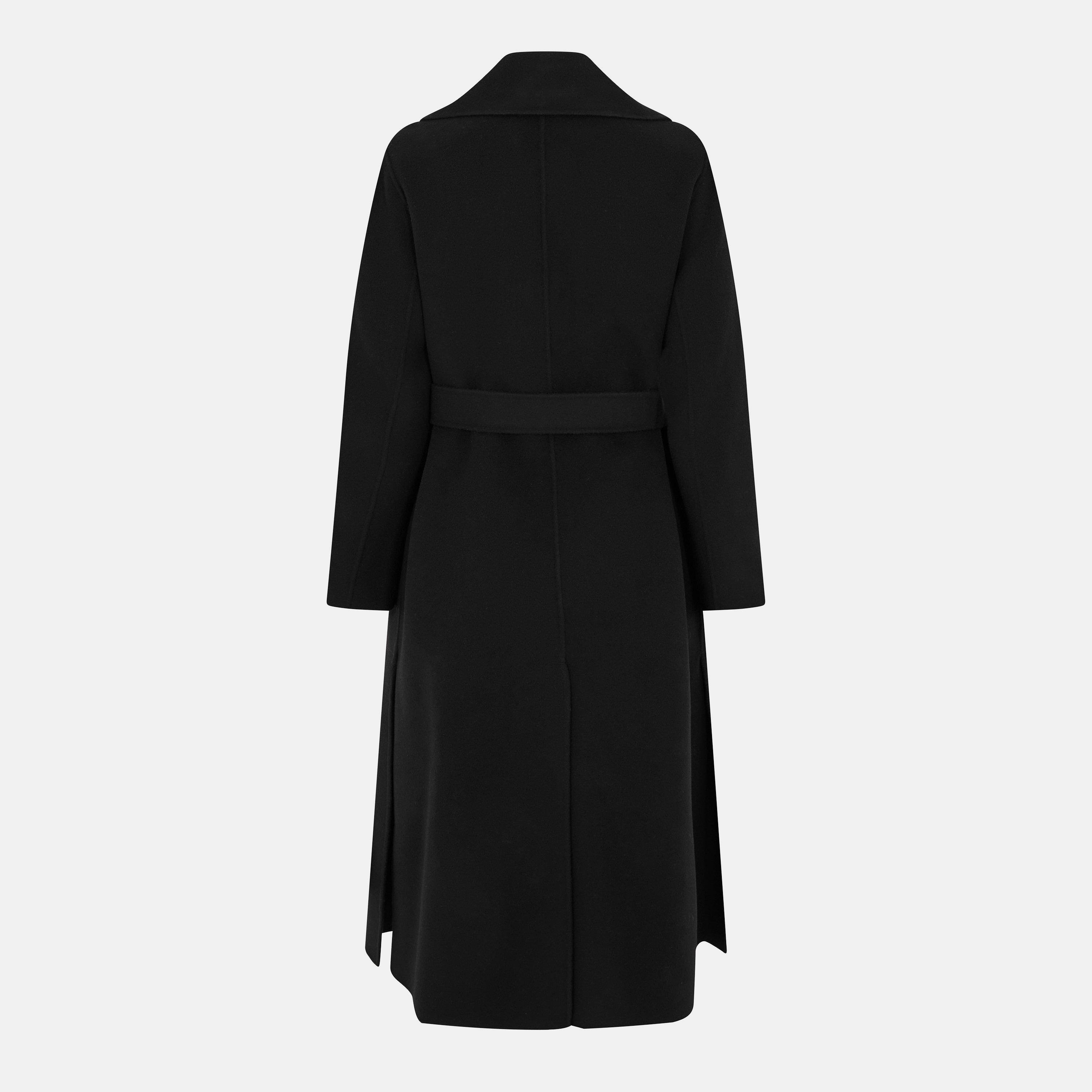 Nero - Weekend Max Mara - Women's Manu Wool Long Sleeve Longline Overcoat - 2