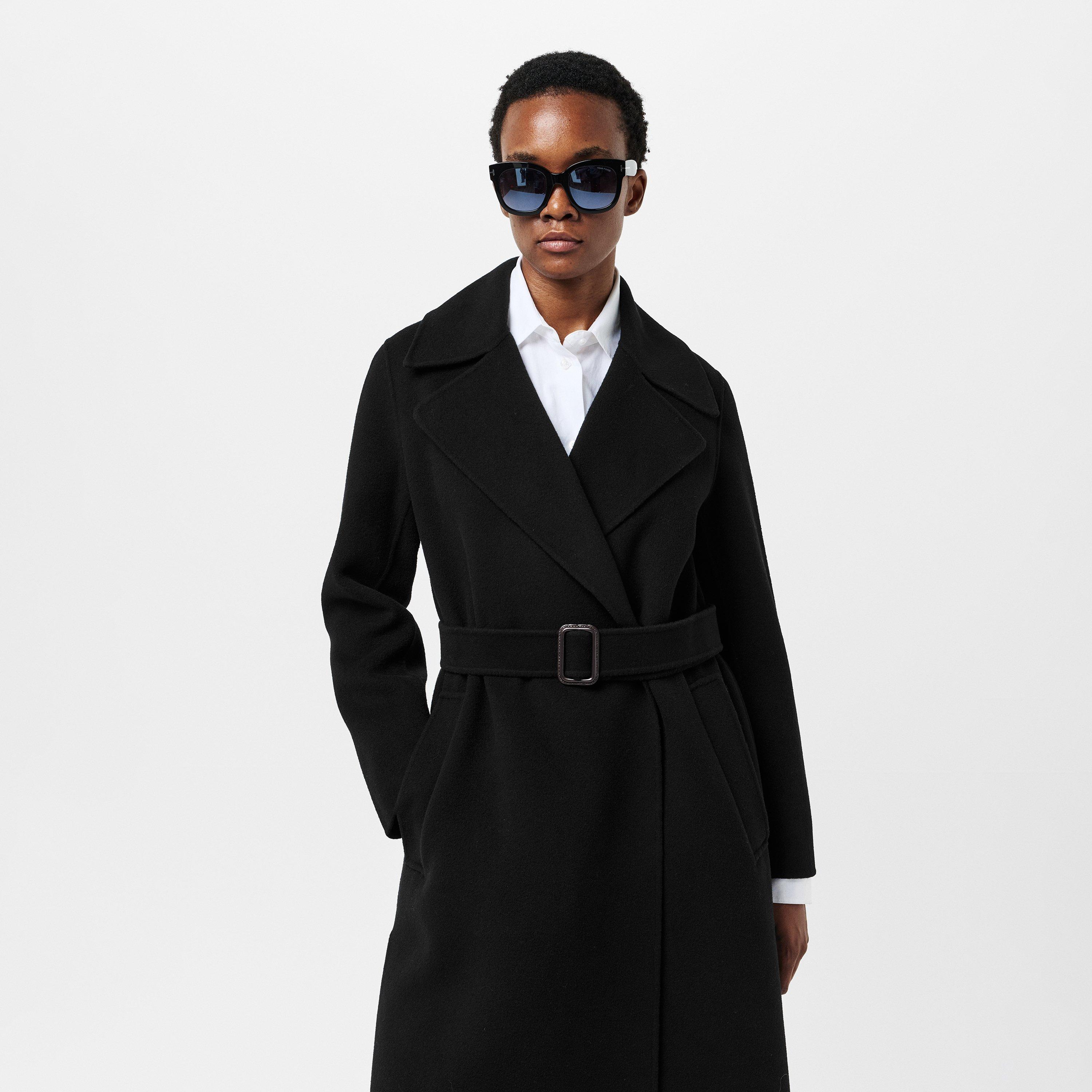 Nero - Weekend Max Mara - Women's Manu Wool Long Sleeve Longline Overcoat - 3