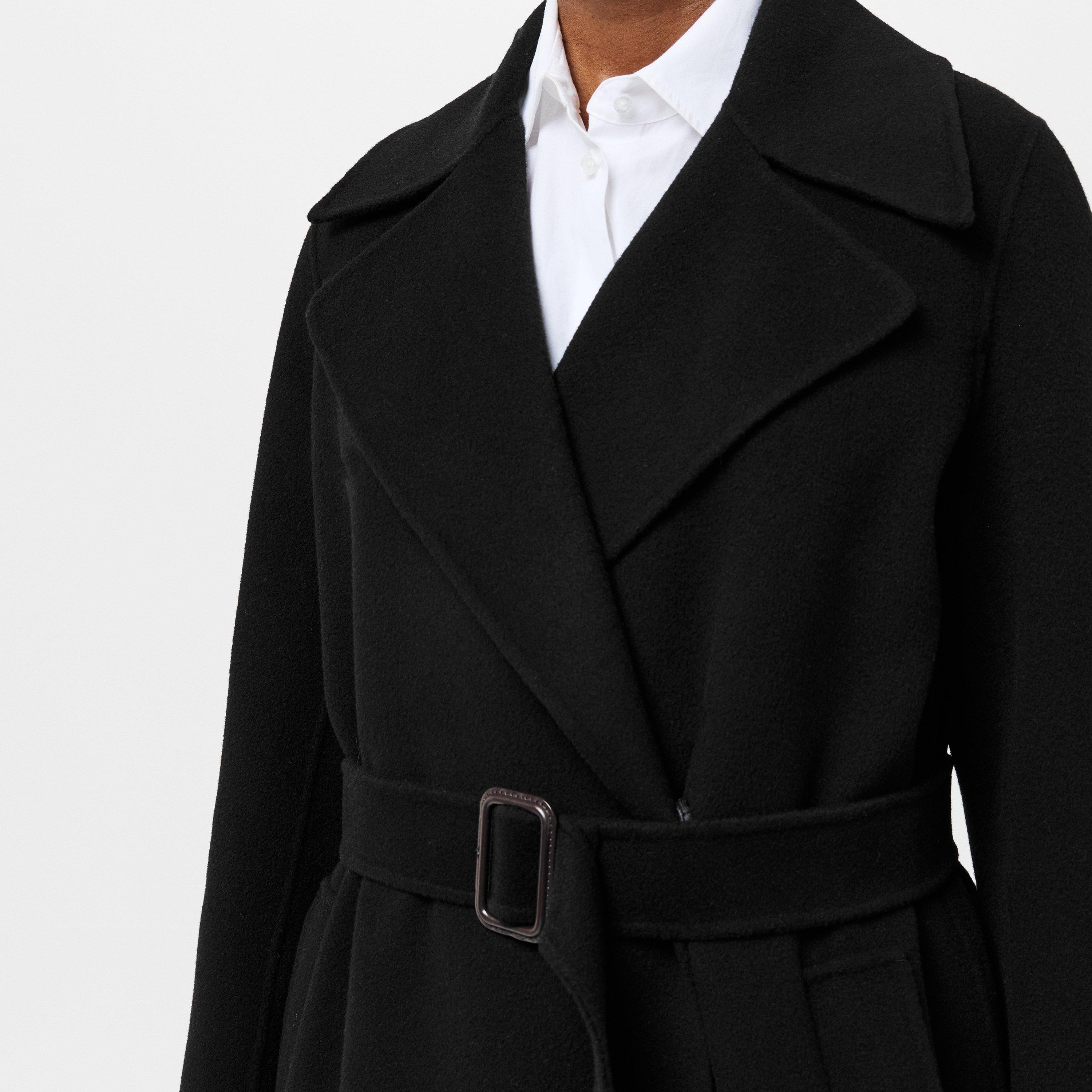 Nero - Weekend Max Mara - Women's Manu Wool Long Sleeve Longline Overcoat - 5