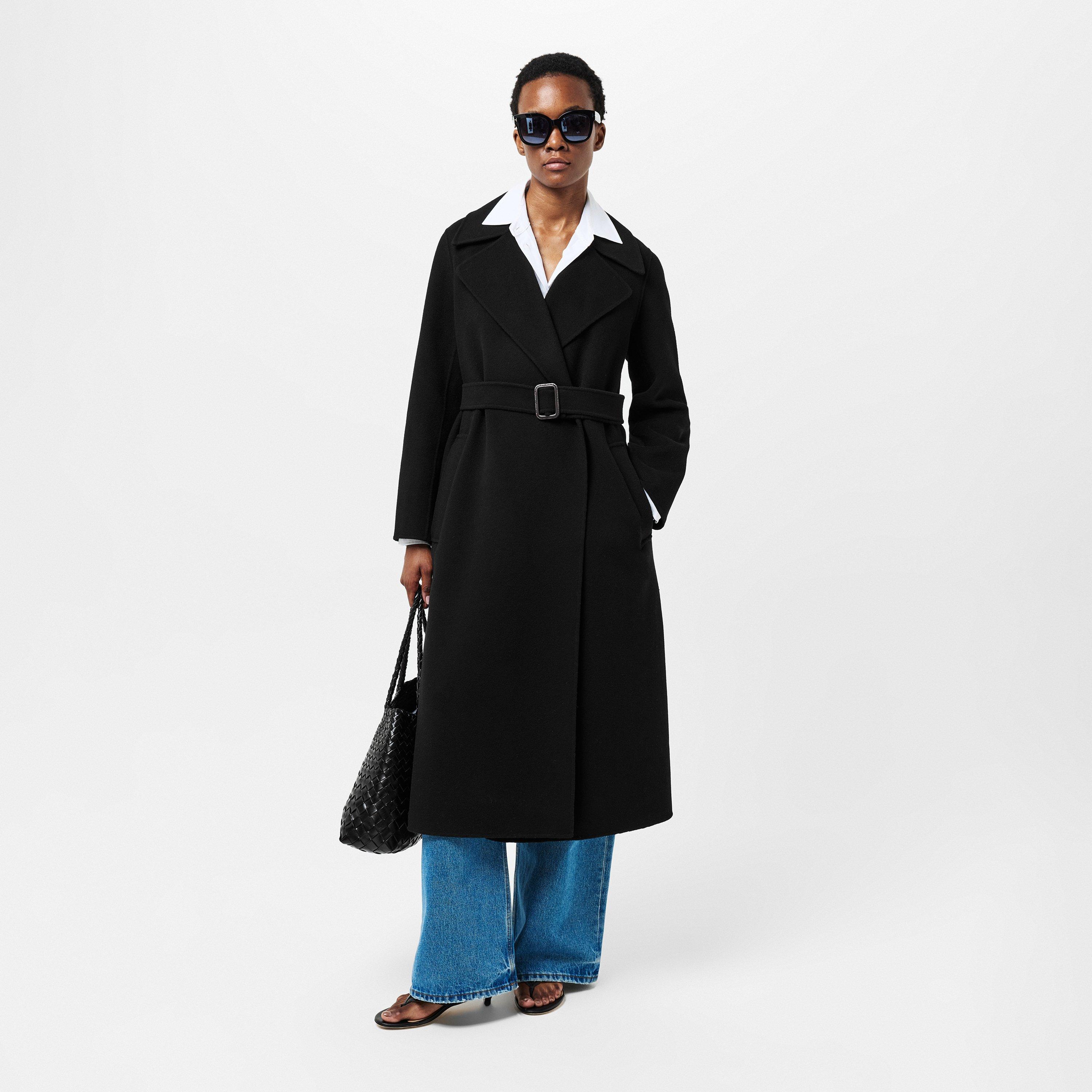 Nero - Weekend Max Mara - Women's Manu Wool Long Sleeve Longline Overcoat - 6