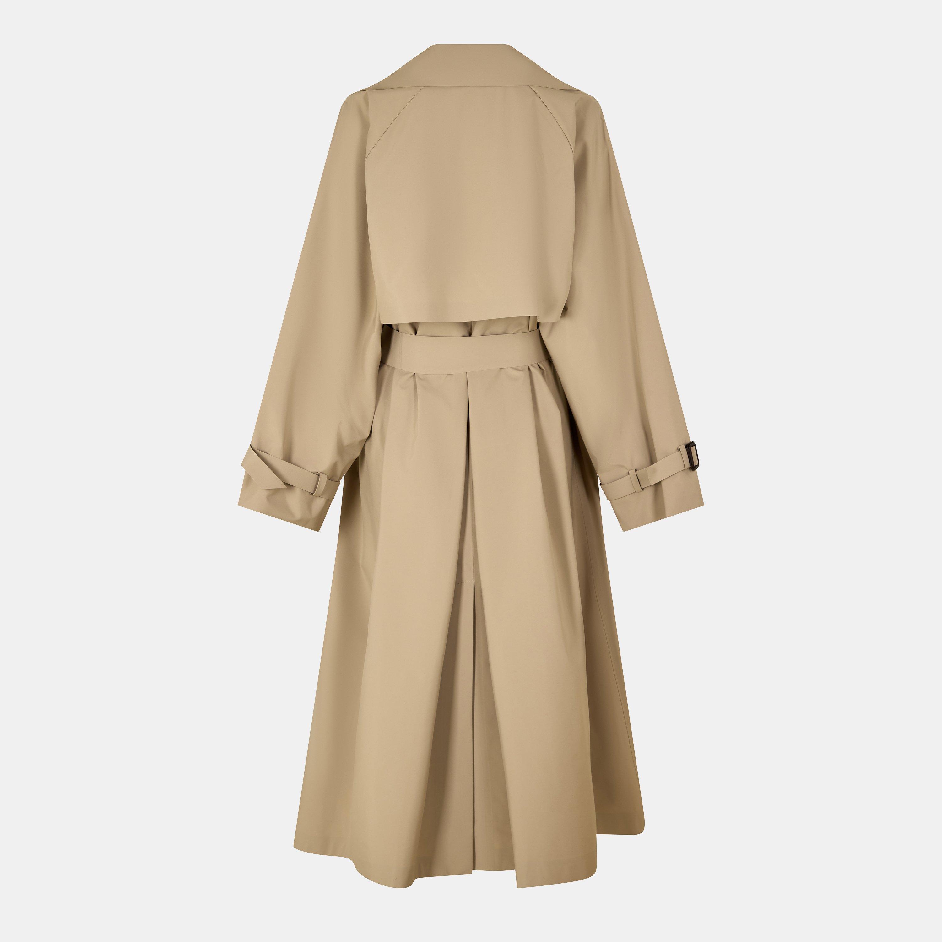 Beige - Weekend Max Mara - Women's Fatto Water-Repellent Double-Breasted Long Sleeve Trench Coat - 2